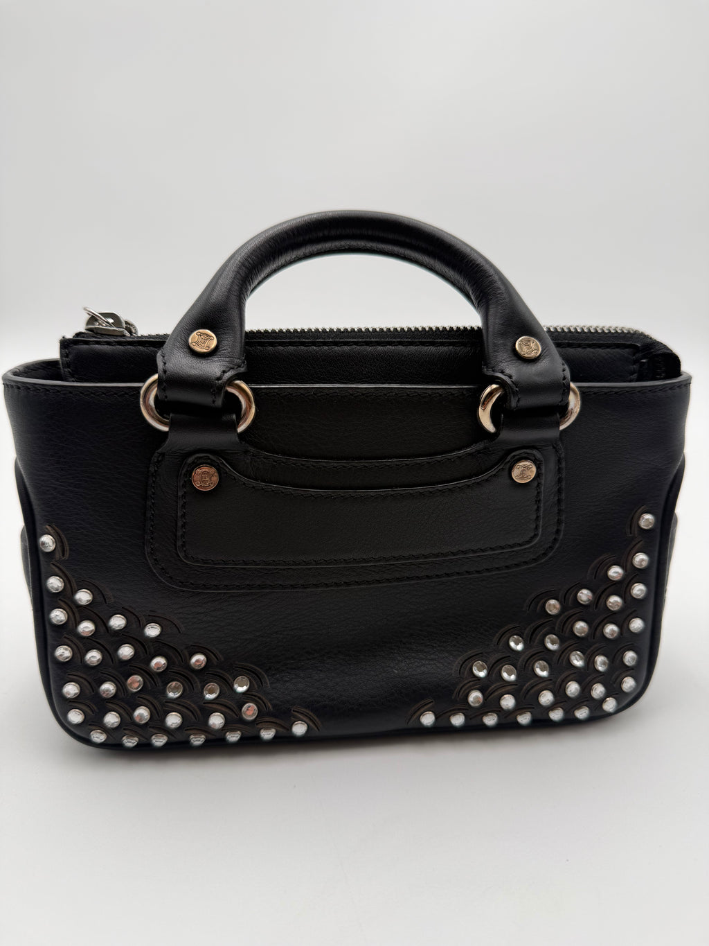Celine Mini Boogie Edizione Limitata con Cristalli e Borchie Nera