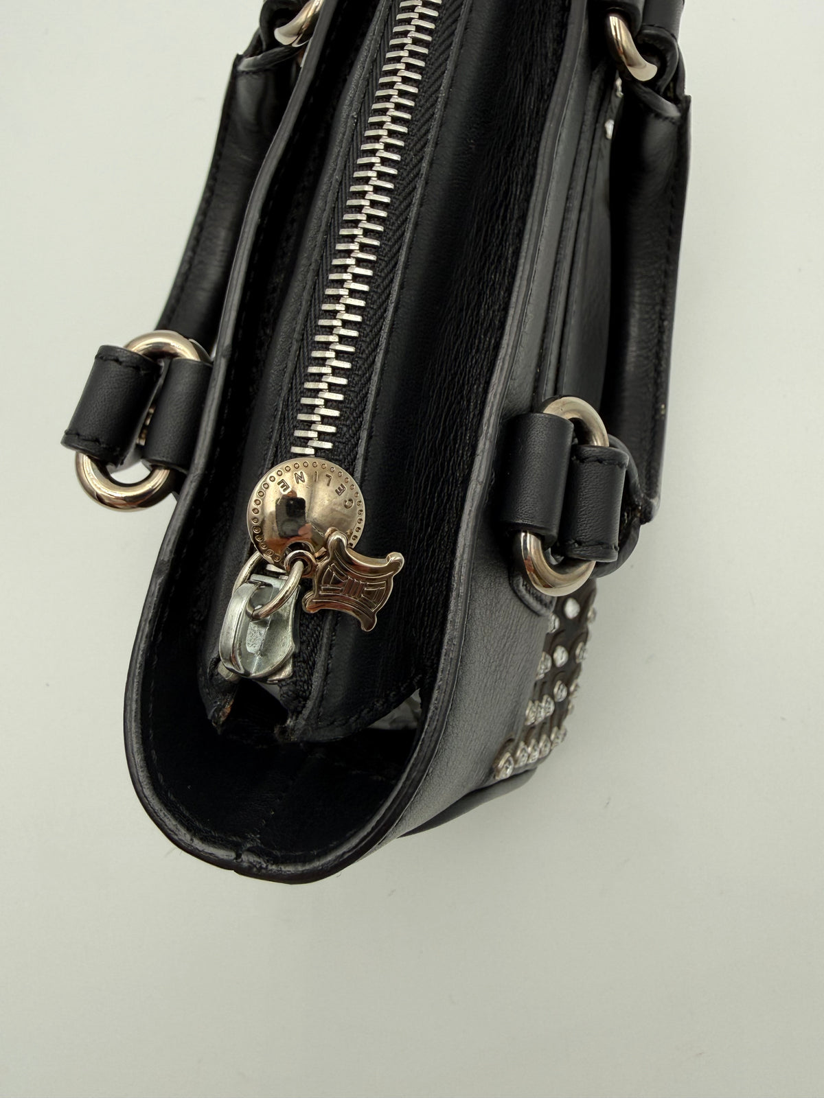 Celine Mini Boogie Edizione Limitata con Cristalli e Borchie Nera