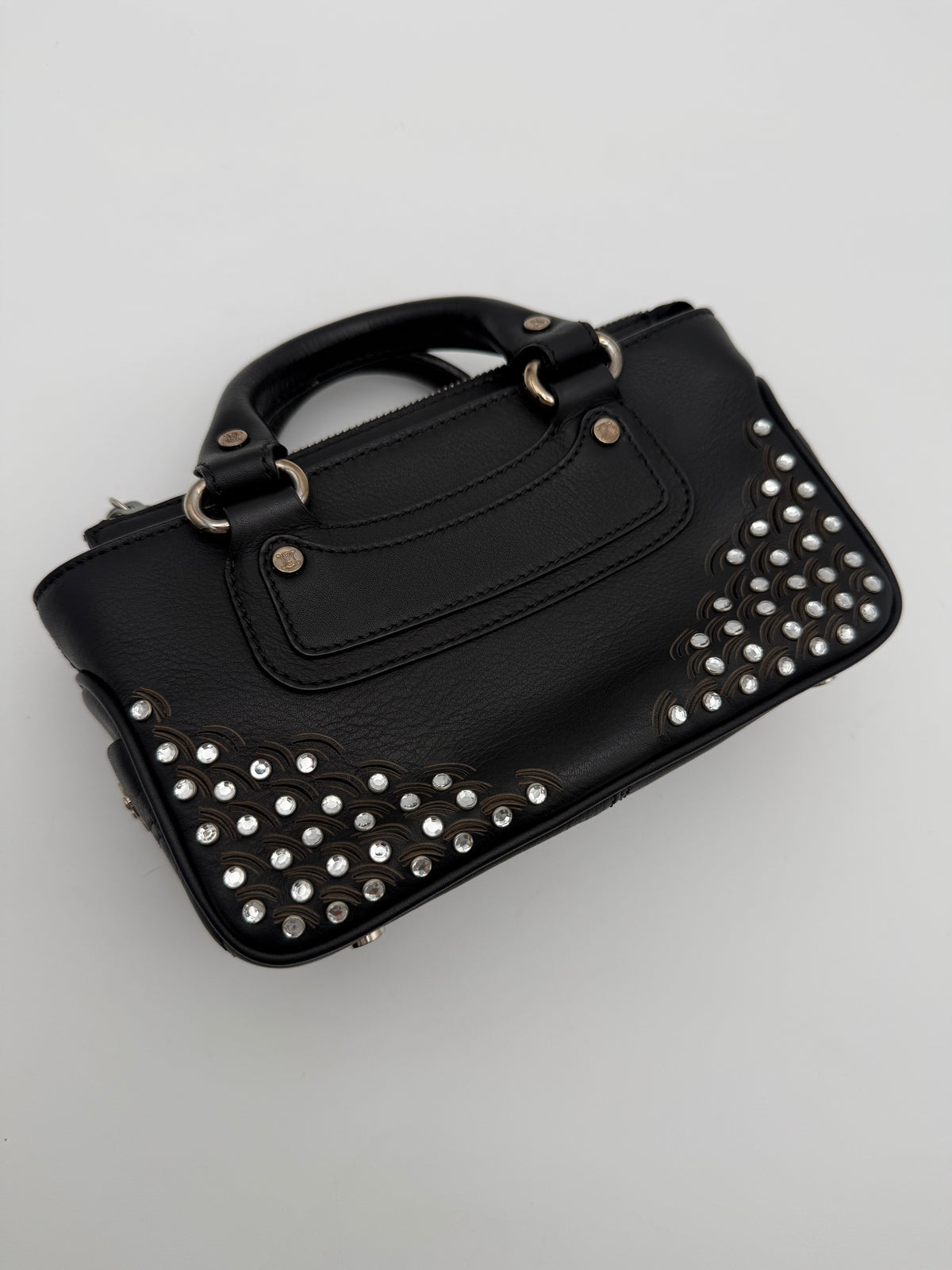 Celine Mini Boogie Edizione Limitata con Cristalli e Borchie Nera