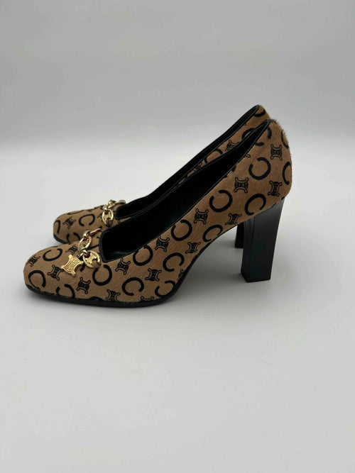 Celine Scarpe Vintage Decollètè in Cavallino Beige