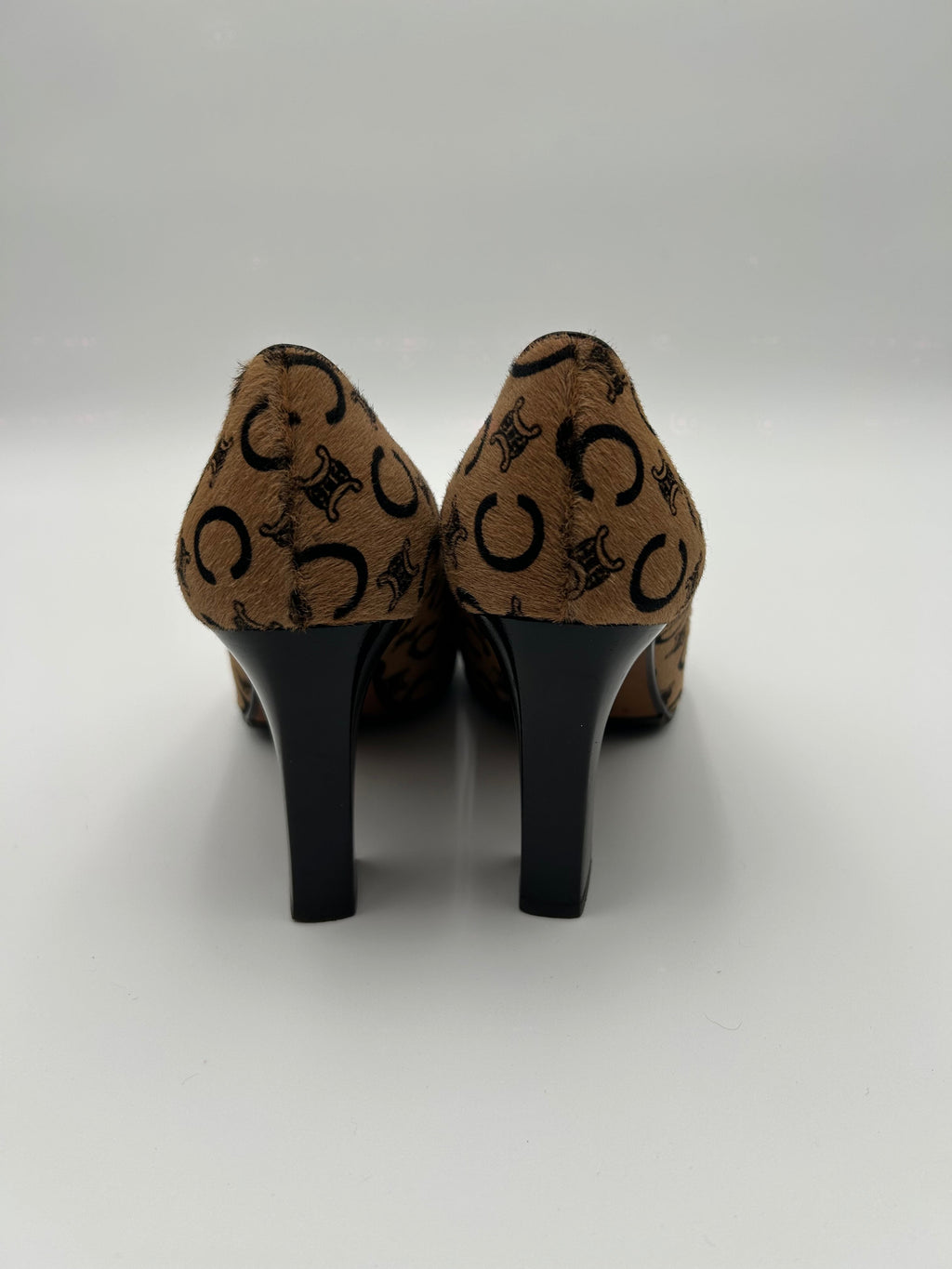 Celine Scarpe Vintage Decollètè in Cavallino Beige Celine