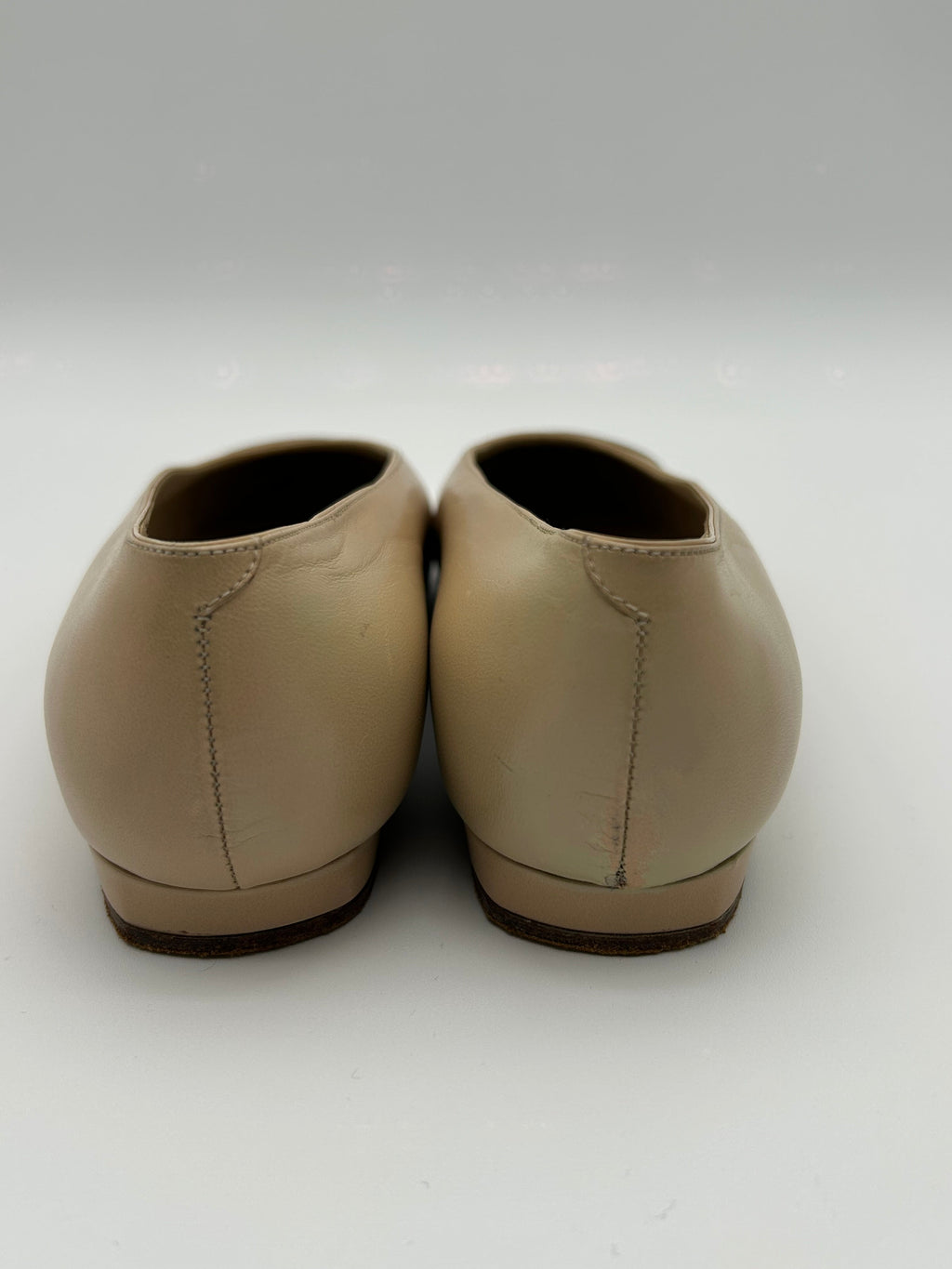 Chanel Ballerine Vintage Bicolor in Pelle Beige e Nere Chanel