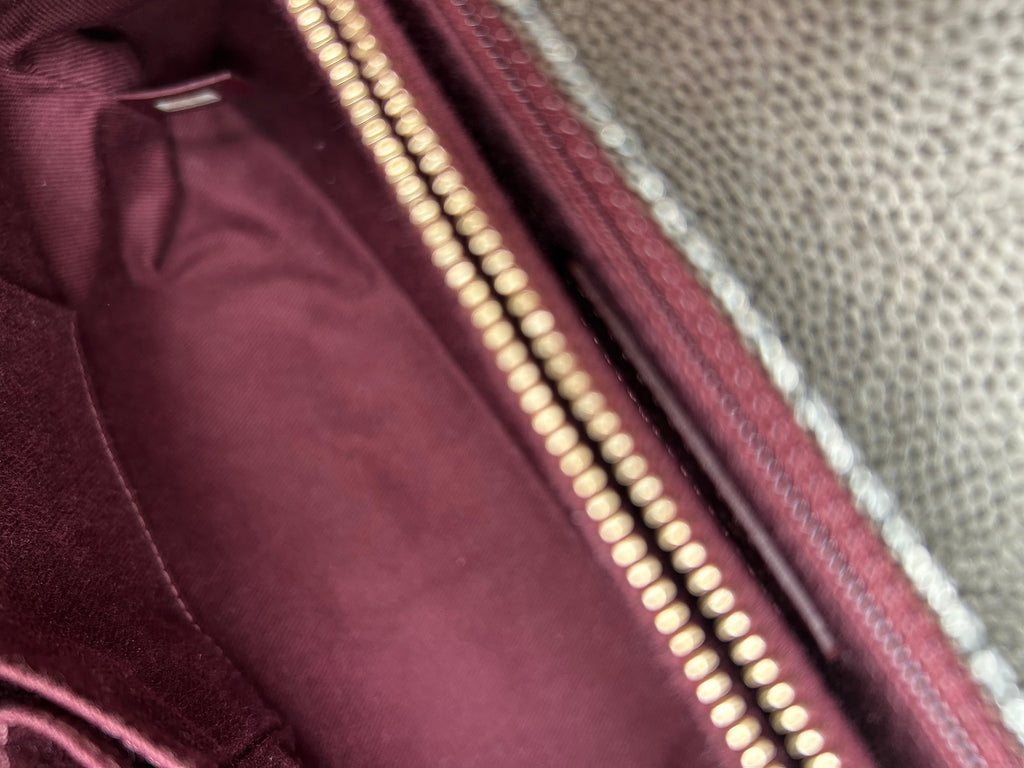 Chanel Borsa Coco Handle in Pelle Argento Chanel