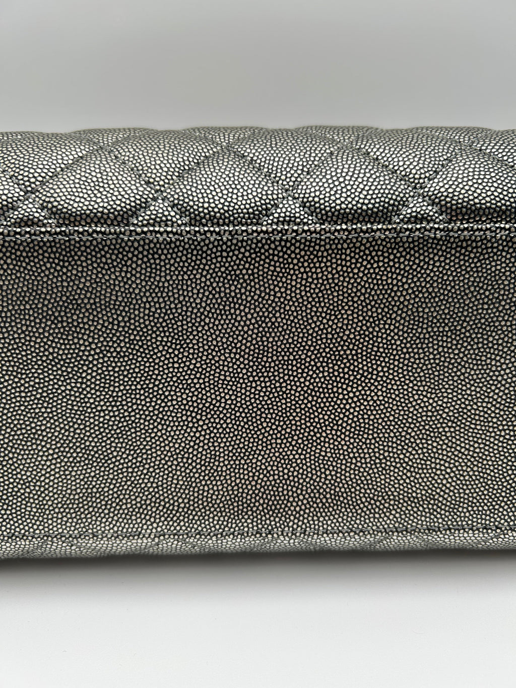 Chanel Borsa Coco Handle in Pelle Argento Chanel