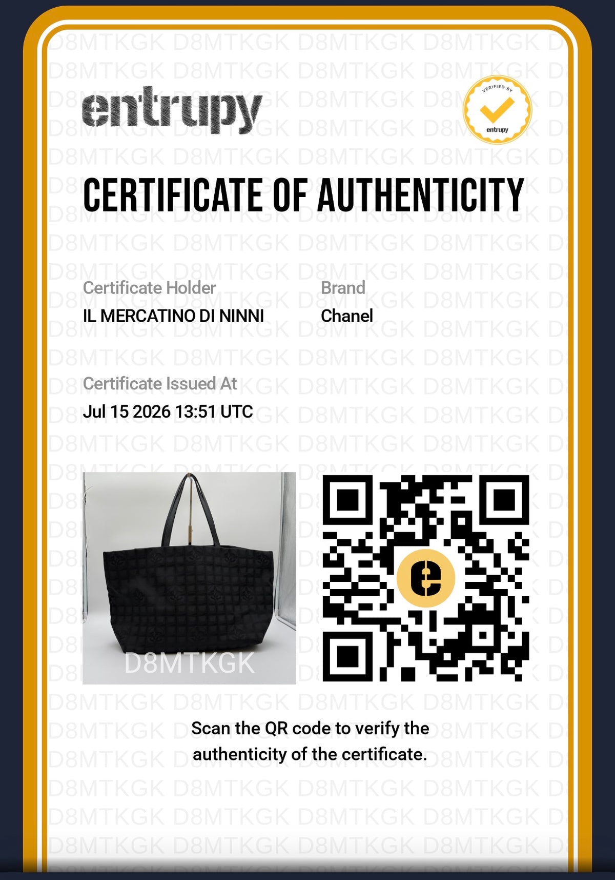 Chanel Borsa Tote Vintage in Tela e Pelle Nera - Mercatino di Ninni