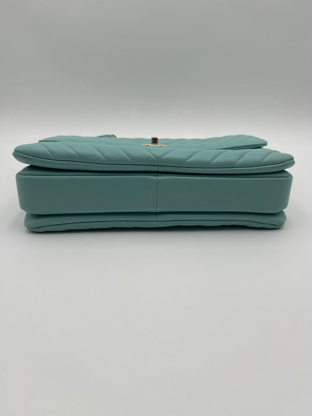 Chanel Coco Handle Borsa in Pelle di Agnello Celeste Chanel