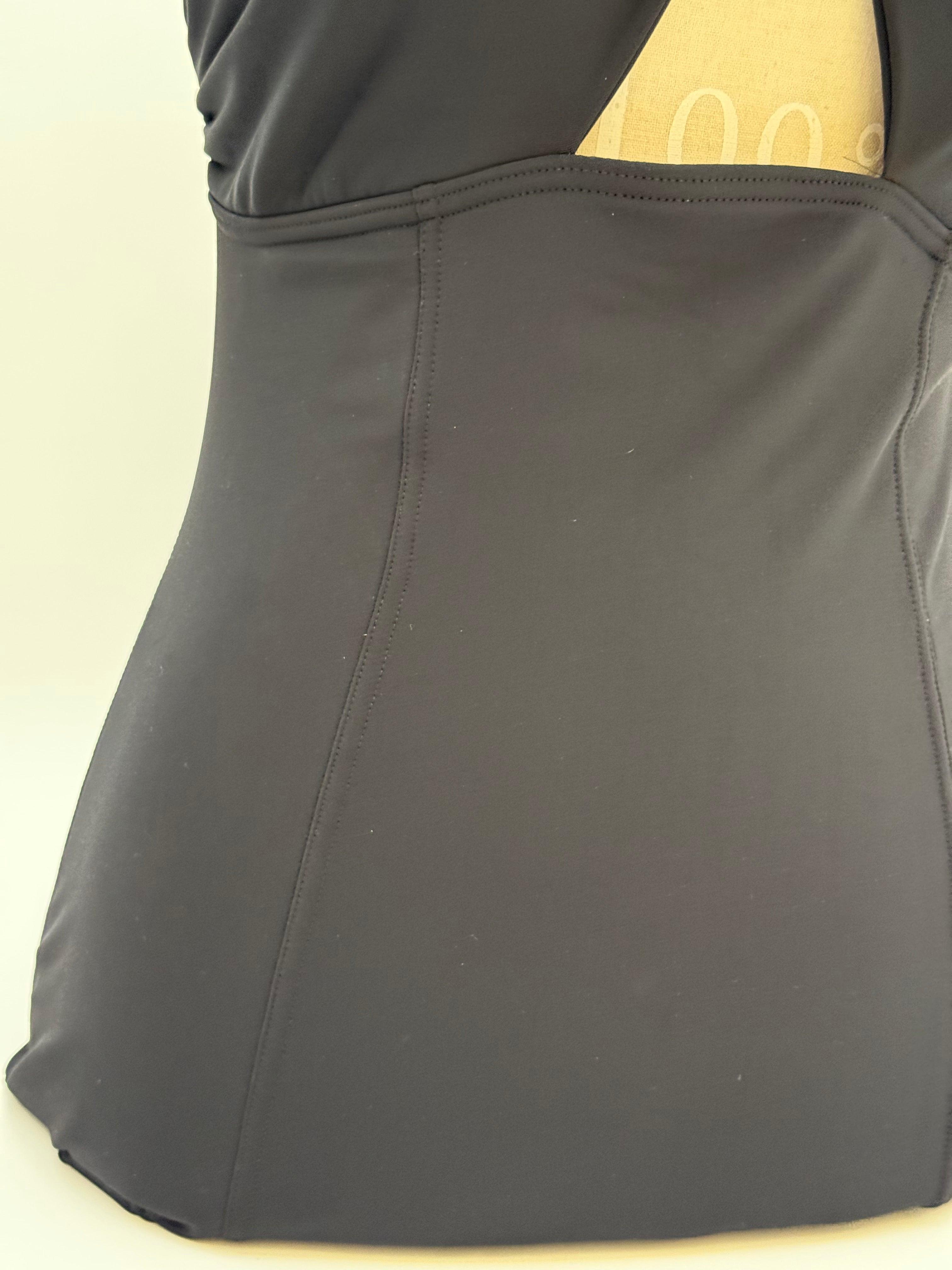 Chanel Costume Intero 1996 Karl Lagerfeld in Lycra Nero - Mercatino di Ninni