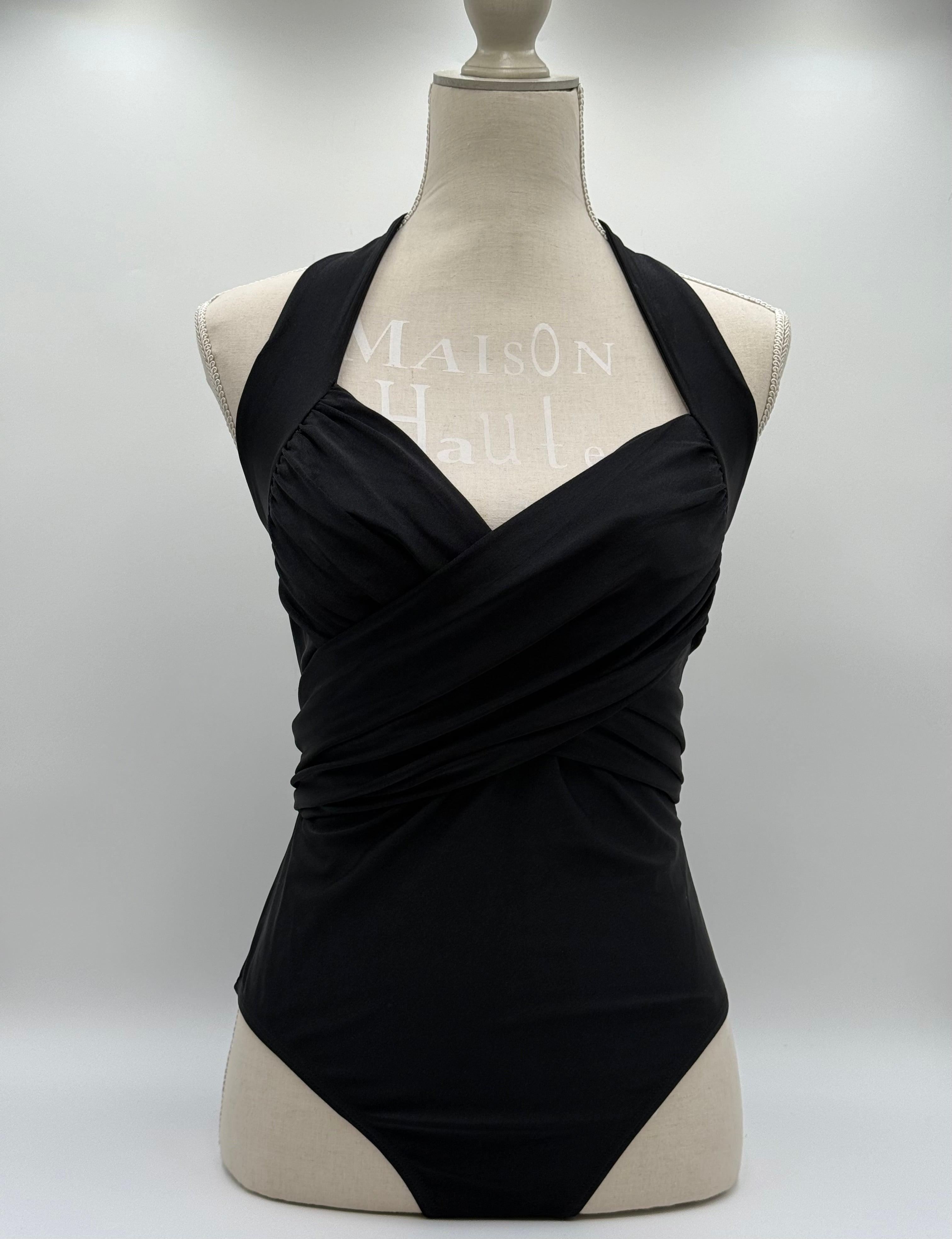 Chanel Costume Intero Vintage by Karl Lagerfeld con Camelia Nero - Mercatino di Ninni