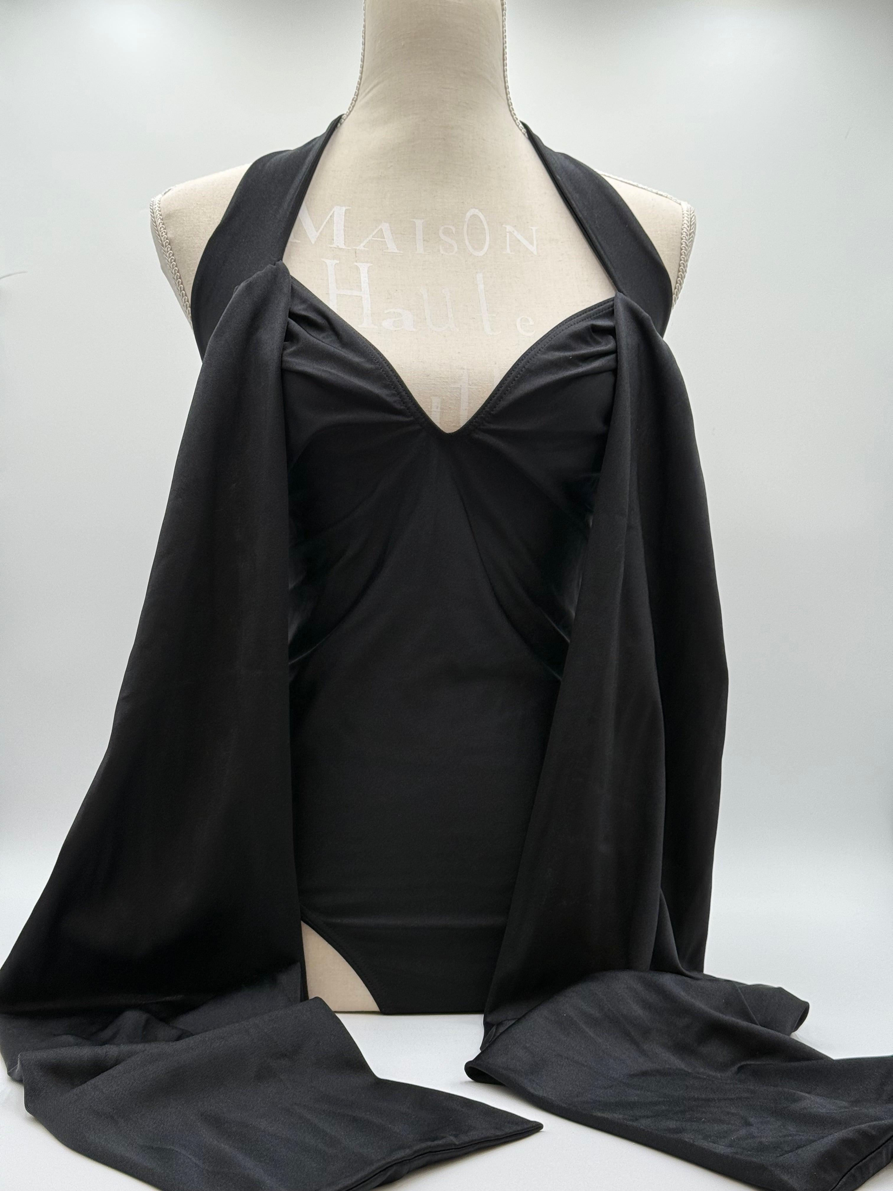 Chanel Costume Intero Vintage by Karl Lagerfeld con Camelia Nero - Mercatino di Ninni