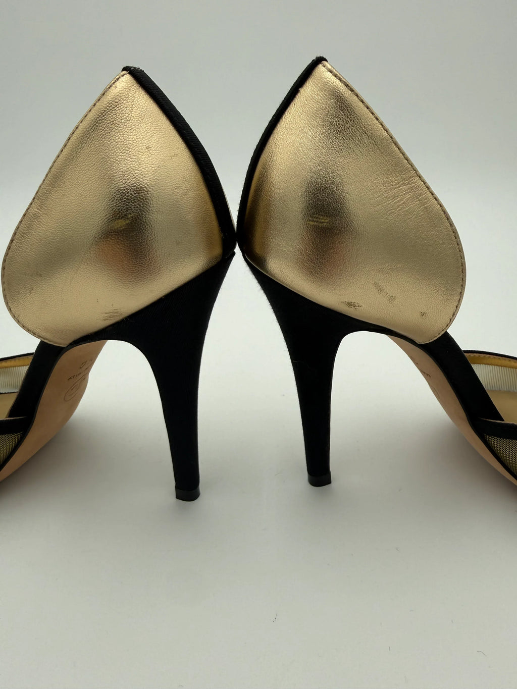 Chanel Dècolletè Mesh e Grosgrain Nero - Mercatino di Ninni