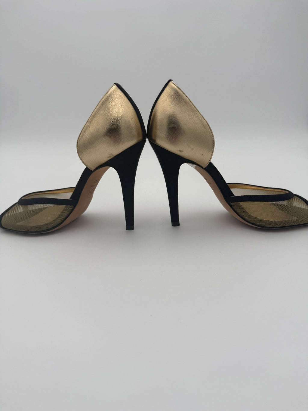 Chanel Dècolletè Mesh e Grosgrain Nero - Mercatino di Ninni