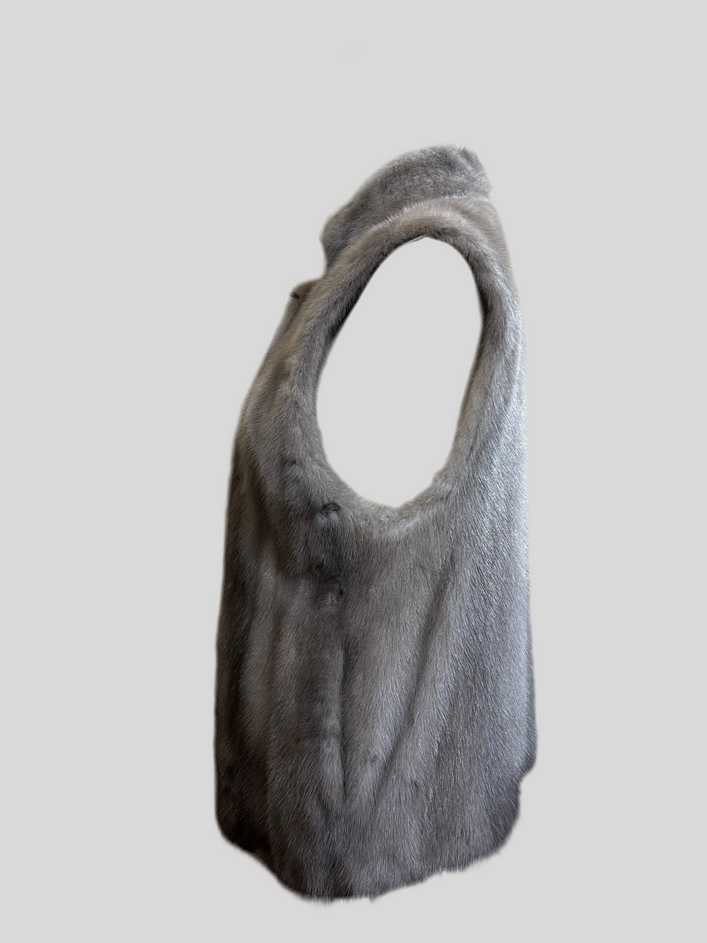 Christian Dior Gilet in Pelliccia di Visone Grigio Christian Dior