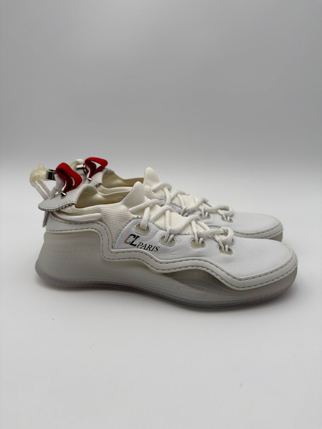 Christian Louboutin Scarpe Sneakers Pelle Bianche Christian louboutin