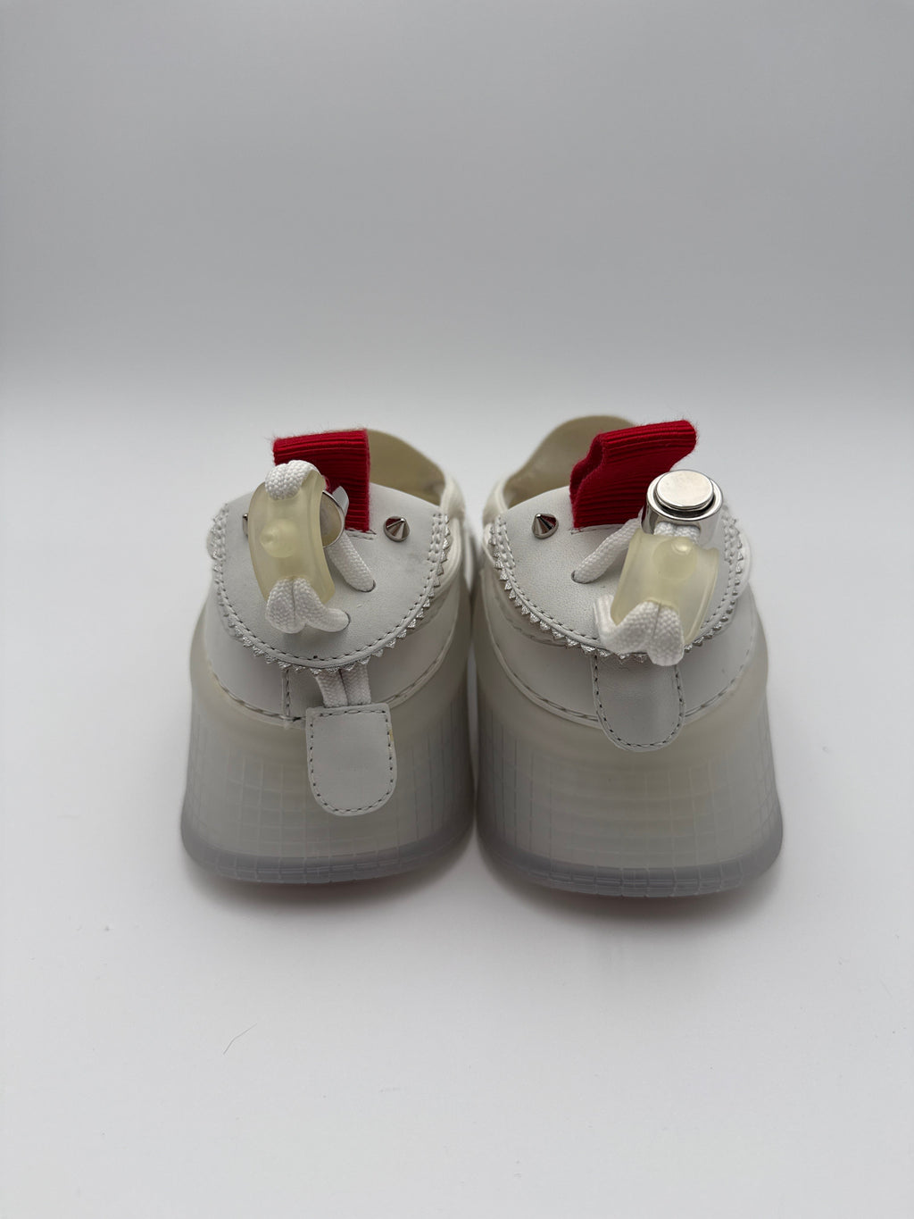 Christian Louboutin Scarpe Sneakers Pelle Bianche Christian louboutin