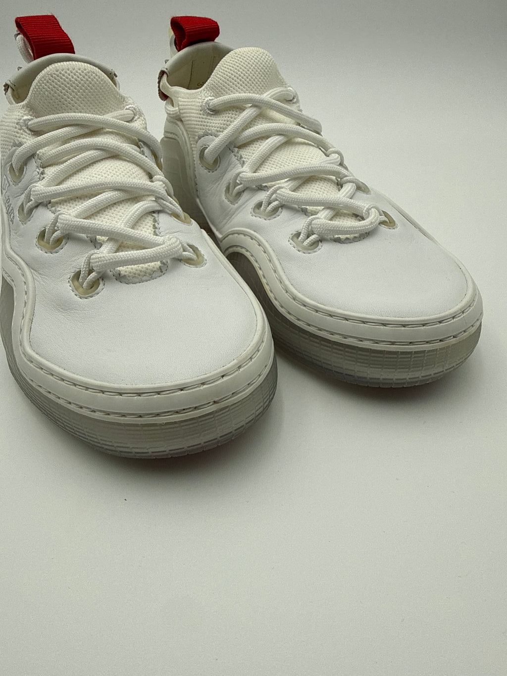 Christian Louboutin Scarpe Sneakers Pelle Bianche Christian louboutin