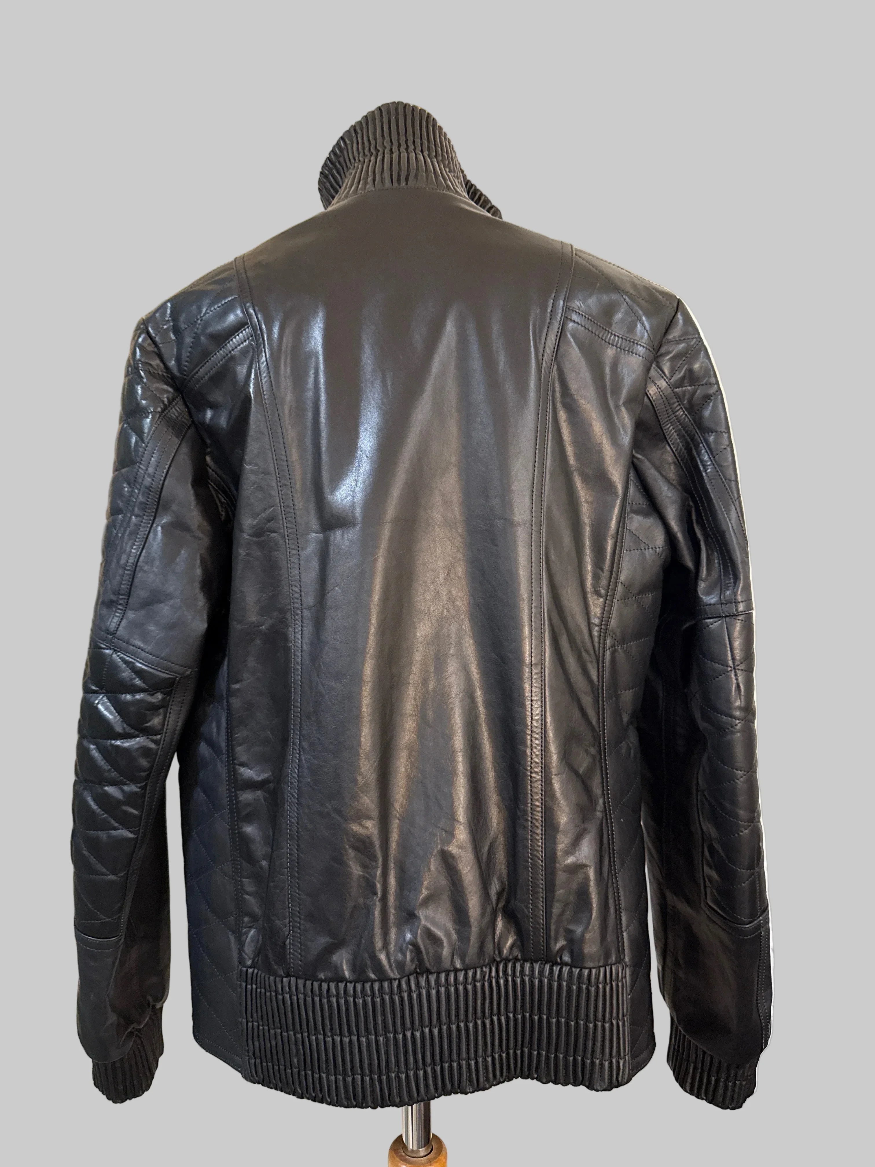 Commes De Garçon Giacca Yuma Watanabe in Pelle Nero - Mercatino di Ninni