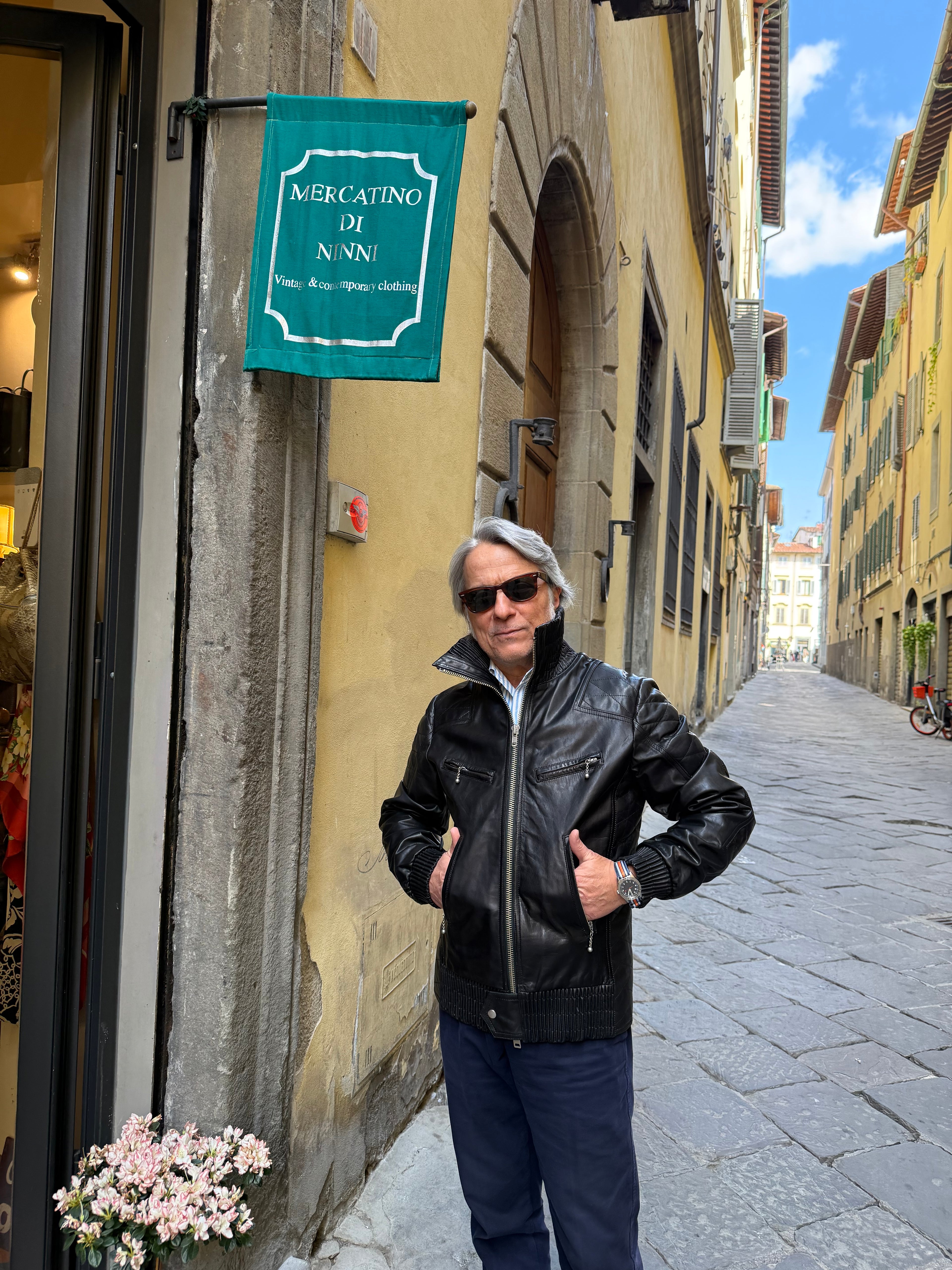 Commes De Garçon Giacca Yuma Watanabe in Pelle Nero - Mercatino di Ninni