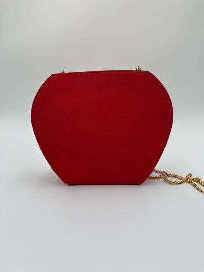 Cartier Borsa Vintage tracolla  Seta  C Seide con catena oro e decortazioni Gioiello