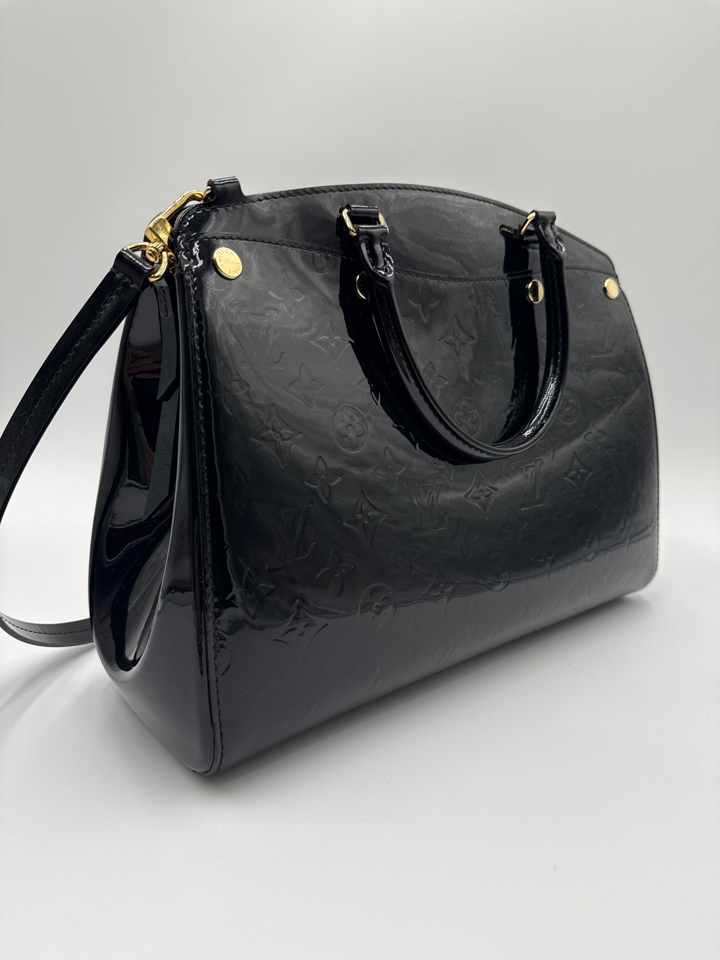 Louis Vuitton Borsa Brea MM Vernice Nera