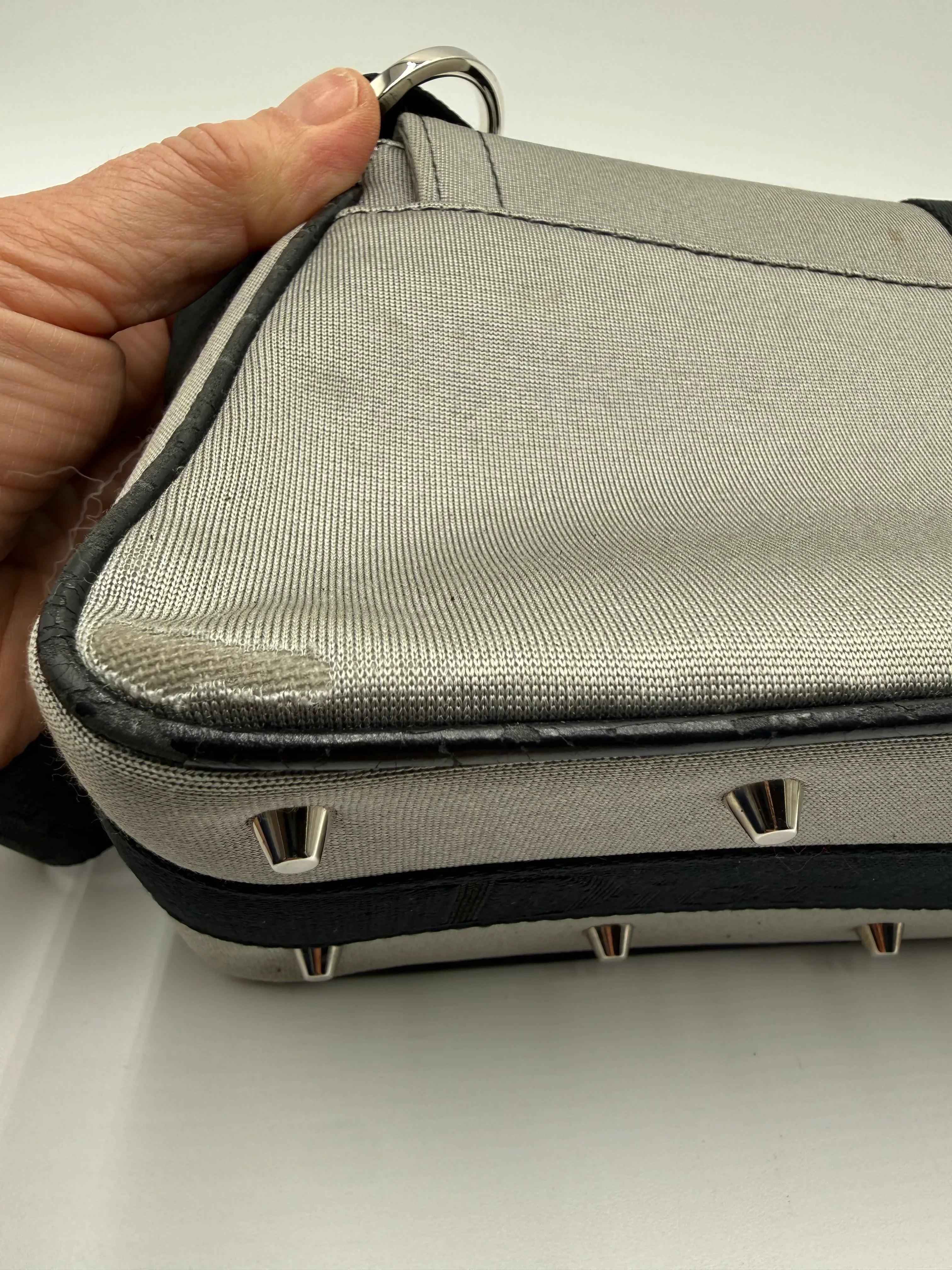 Dior Borsa Collezione "Hardcore" by John Galliano in Tela Grigia
