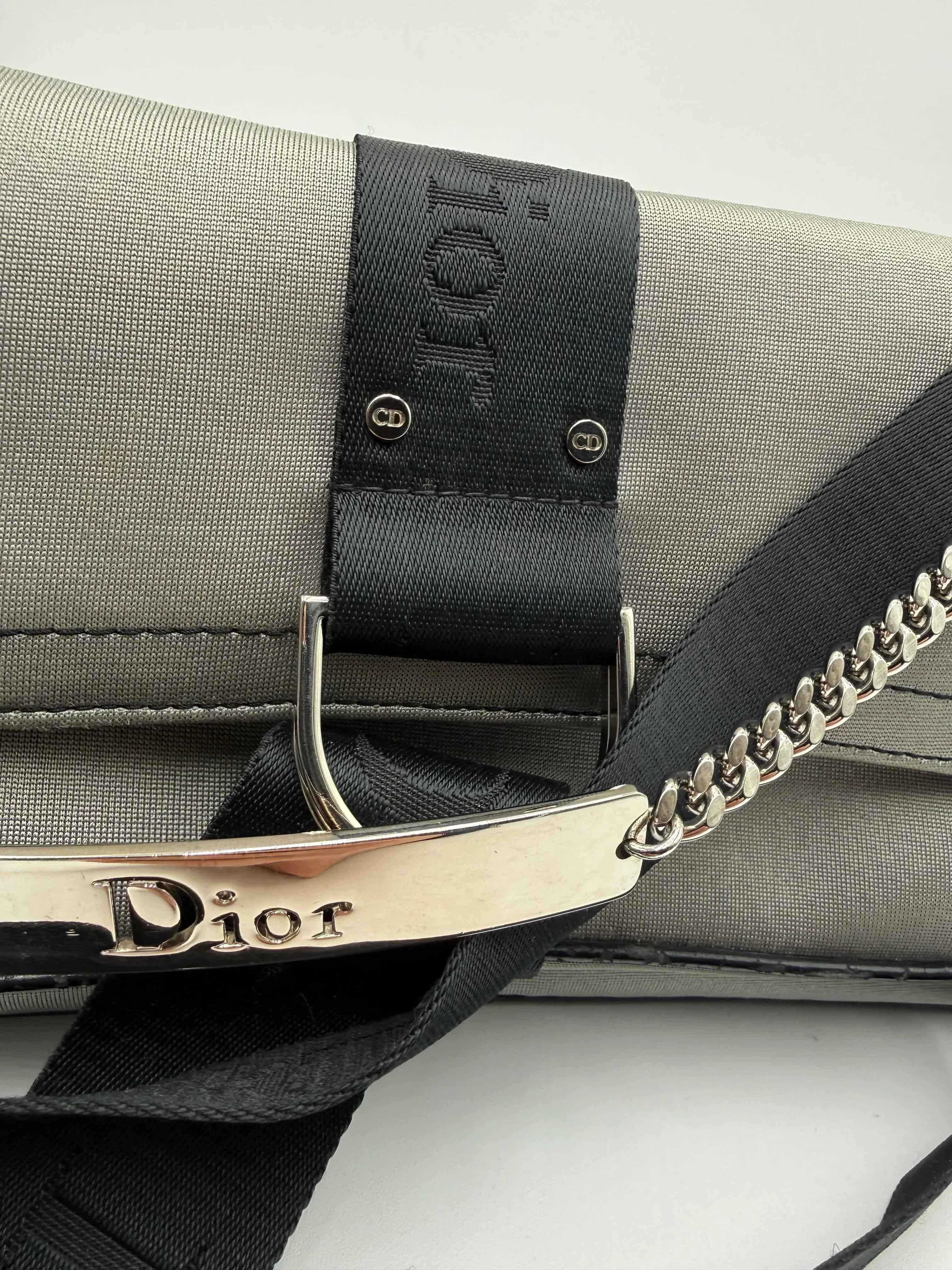 Dior Borsa Collezione "Hardcore" by John Galliano in Tela Grigia