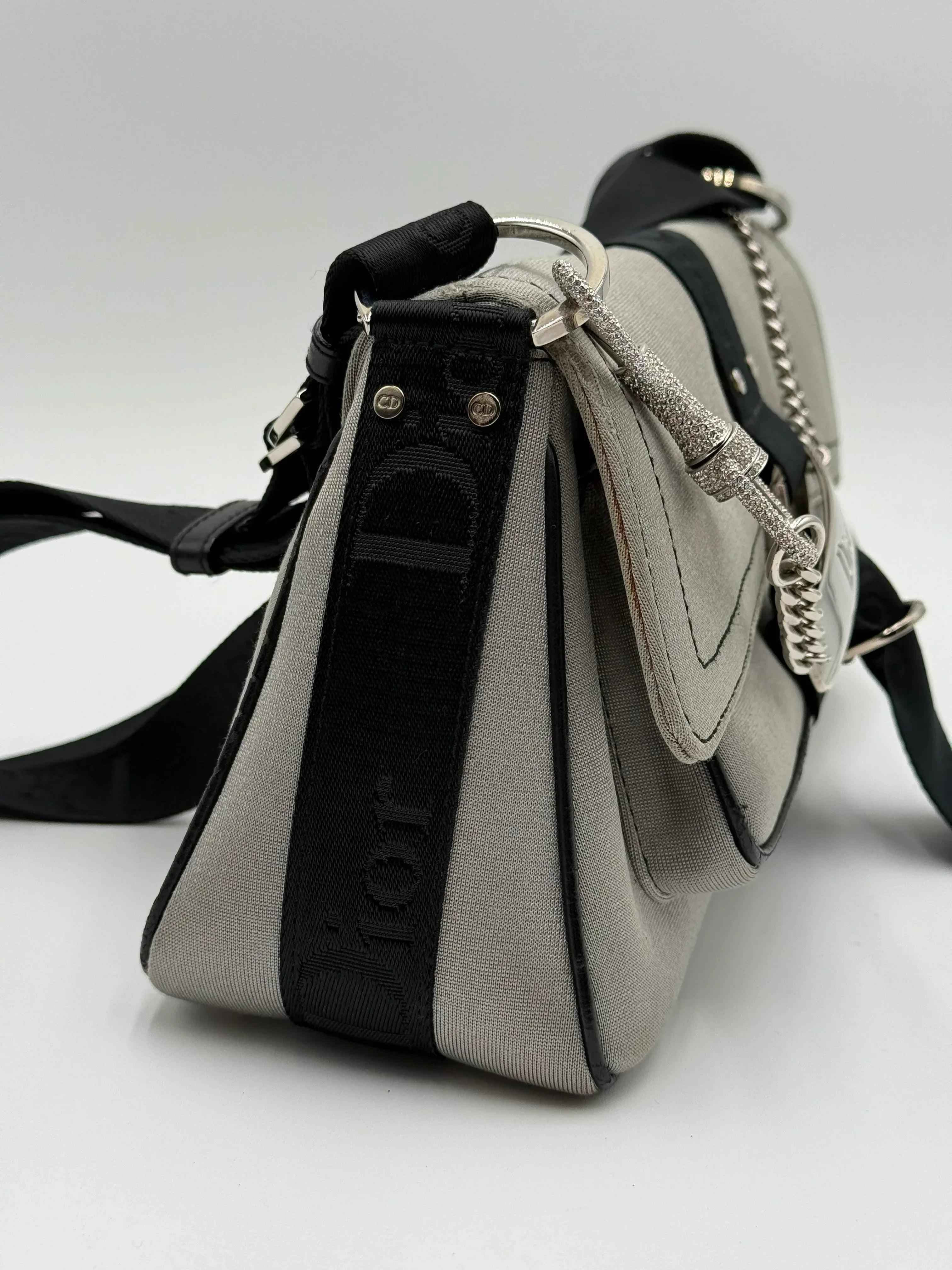 Dior Borsa Collezione "Hardcore" by John Galliano in Tela Grigia