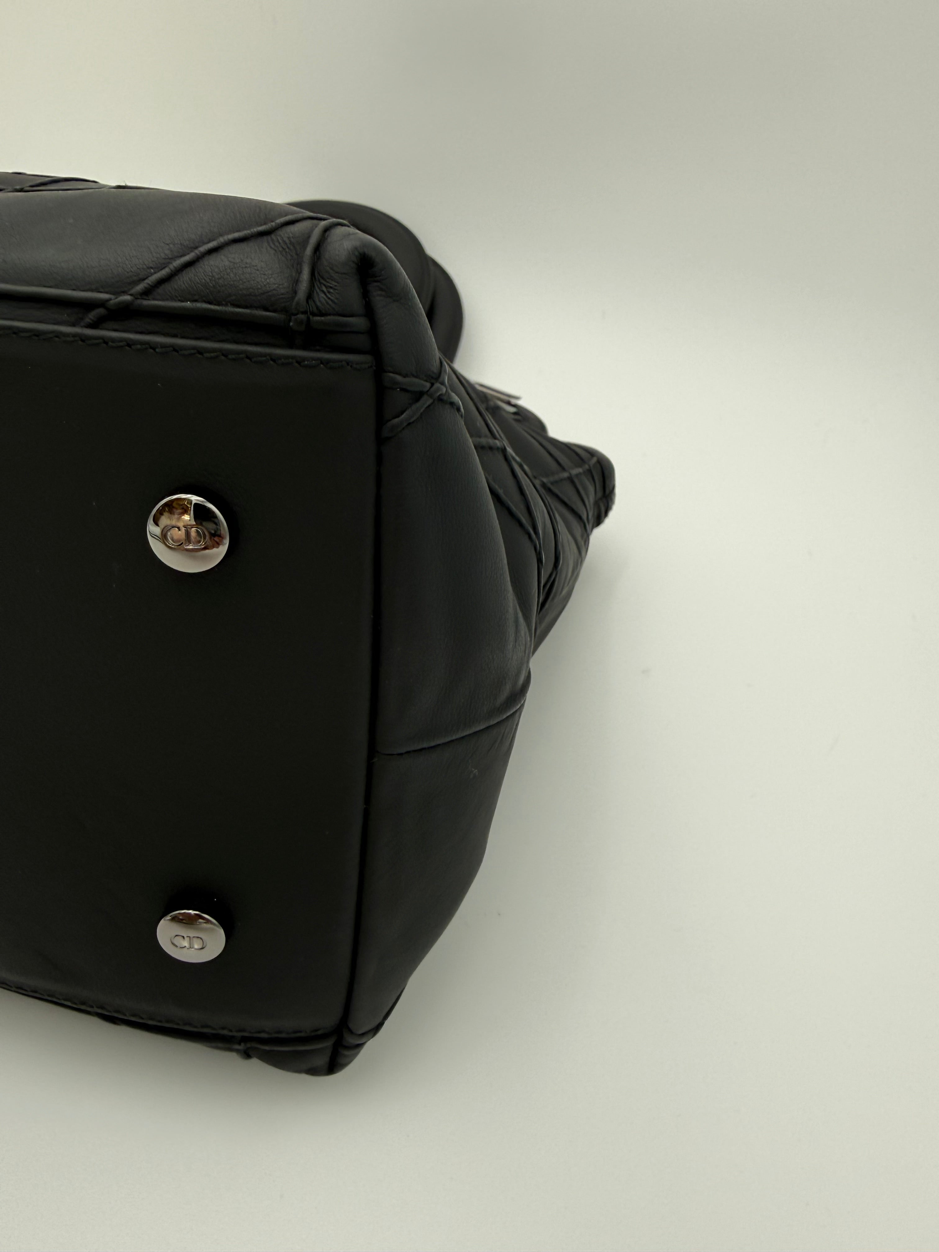 Dior Borsa Granville in Pelle di Agnello Nera - Mercatino di Ninni