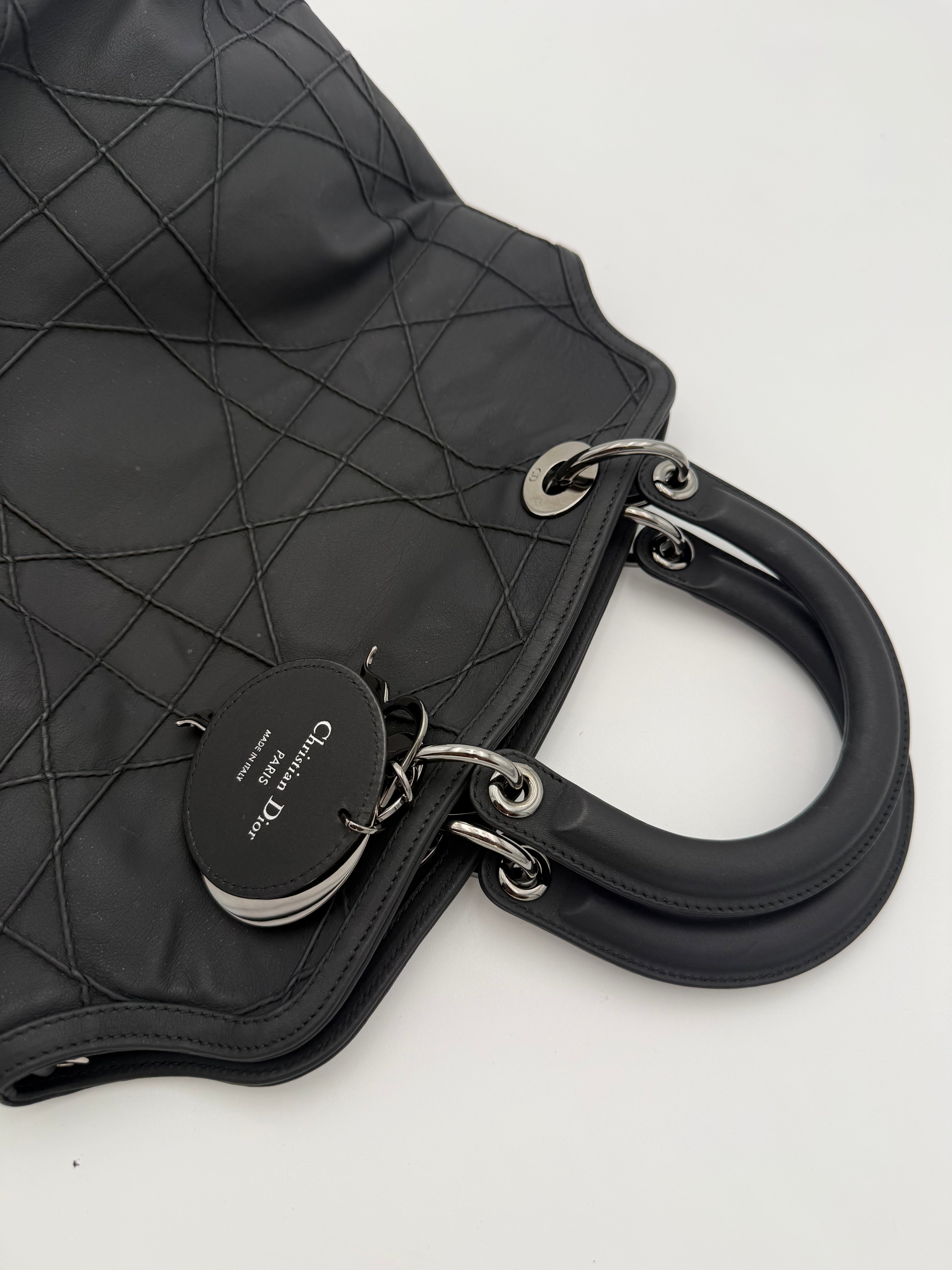 Dior Borsa Granville in Pelle di Agnello Nera - Mercatino di Ninni