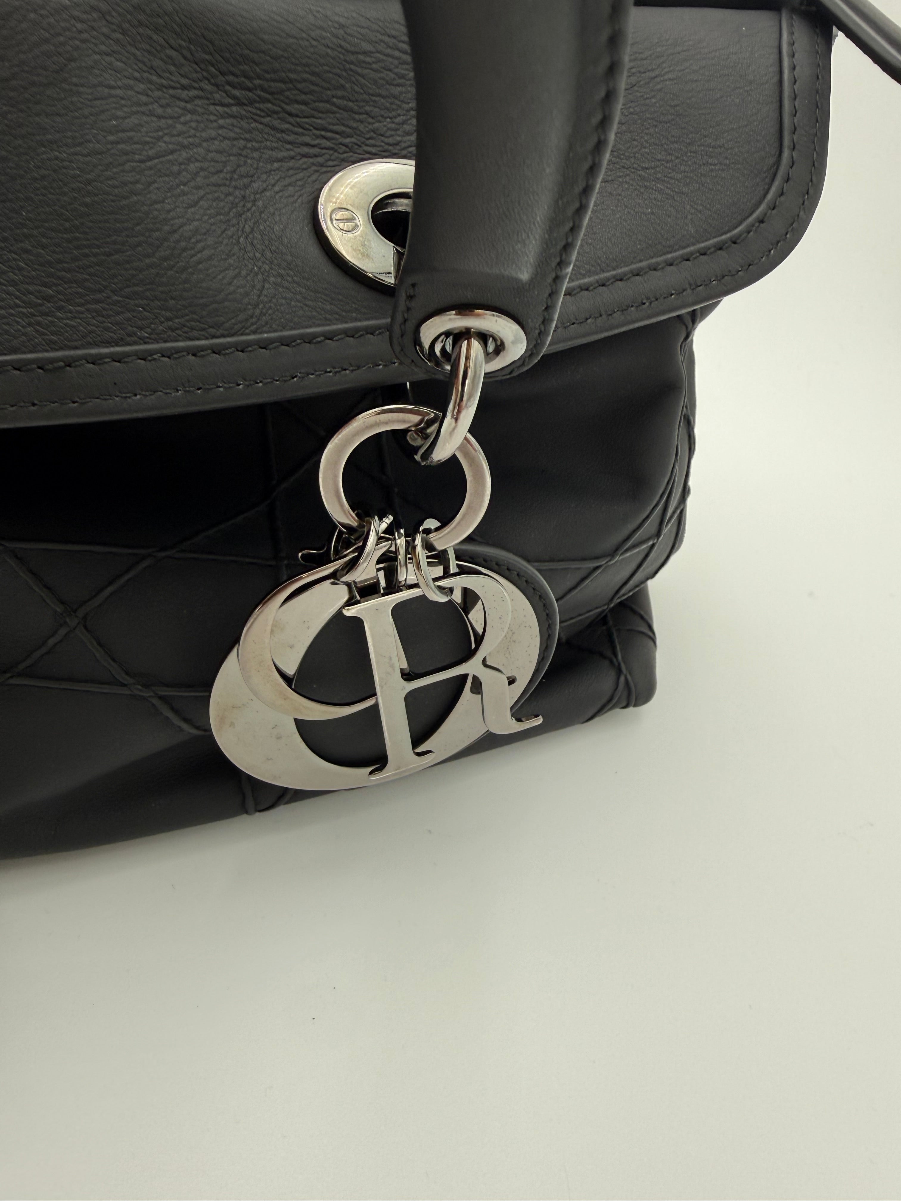 Dior Borsa Granville in Pelle di Agnello Nera - Mercatino di Ninni