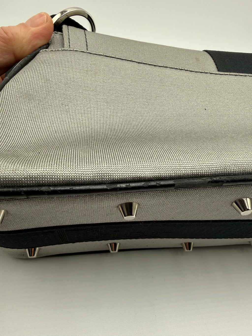 Dior Borsa Hardcore by John Galliano in Tela Grigia - Mercatino di Ninni