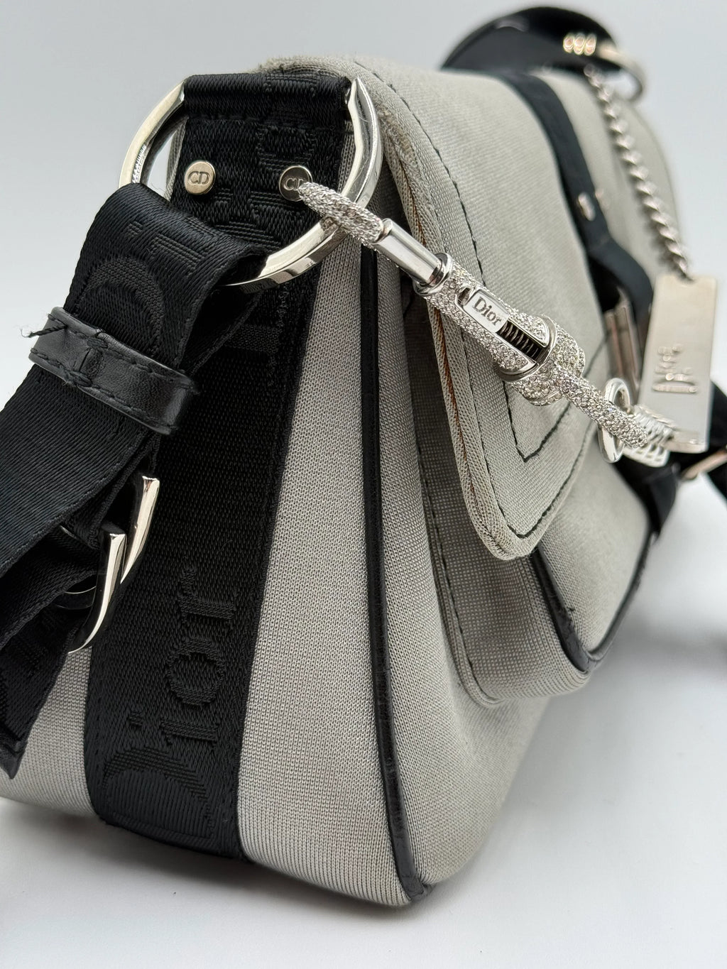 Dior Borsa Hardcore by John Galliano in Tela Grigia - Mercatino di Ninni