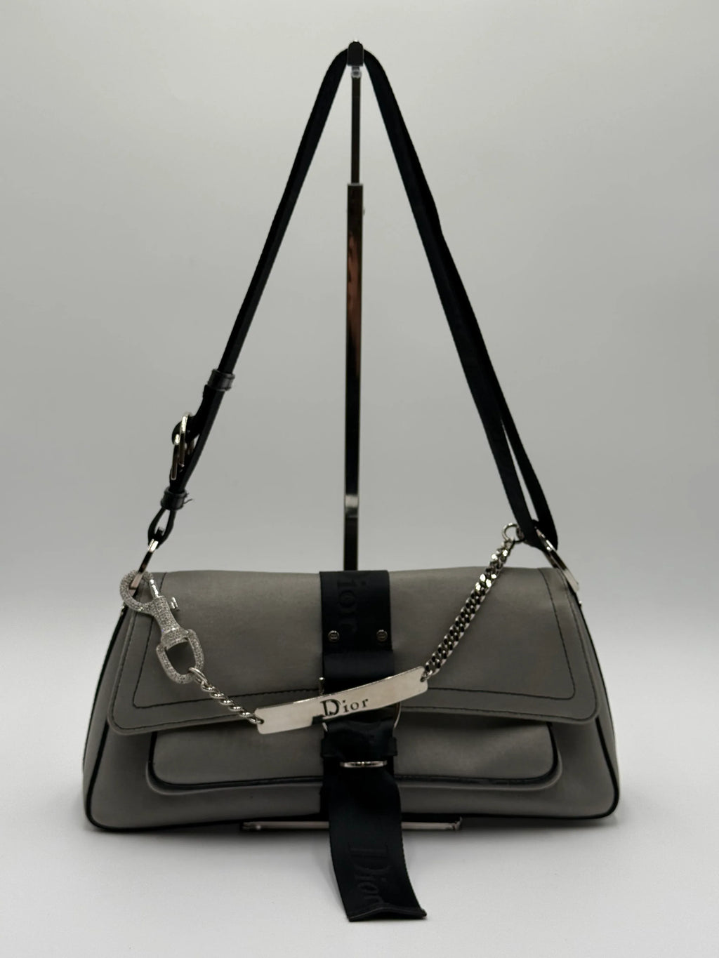 Dior Borsa Hardcore by John Galliano in Tela Grigia - Mercatino di Ninni