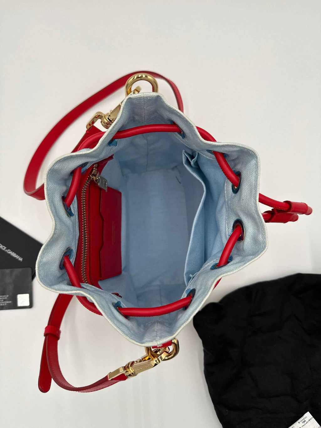Dolce e Gabbana Borsa a Secchiello Limited Edition Canvas Multicolore