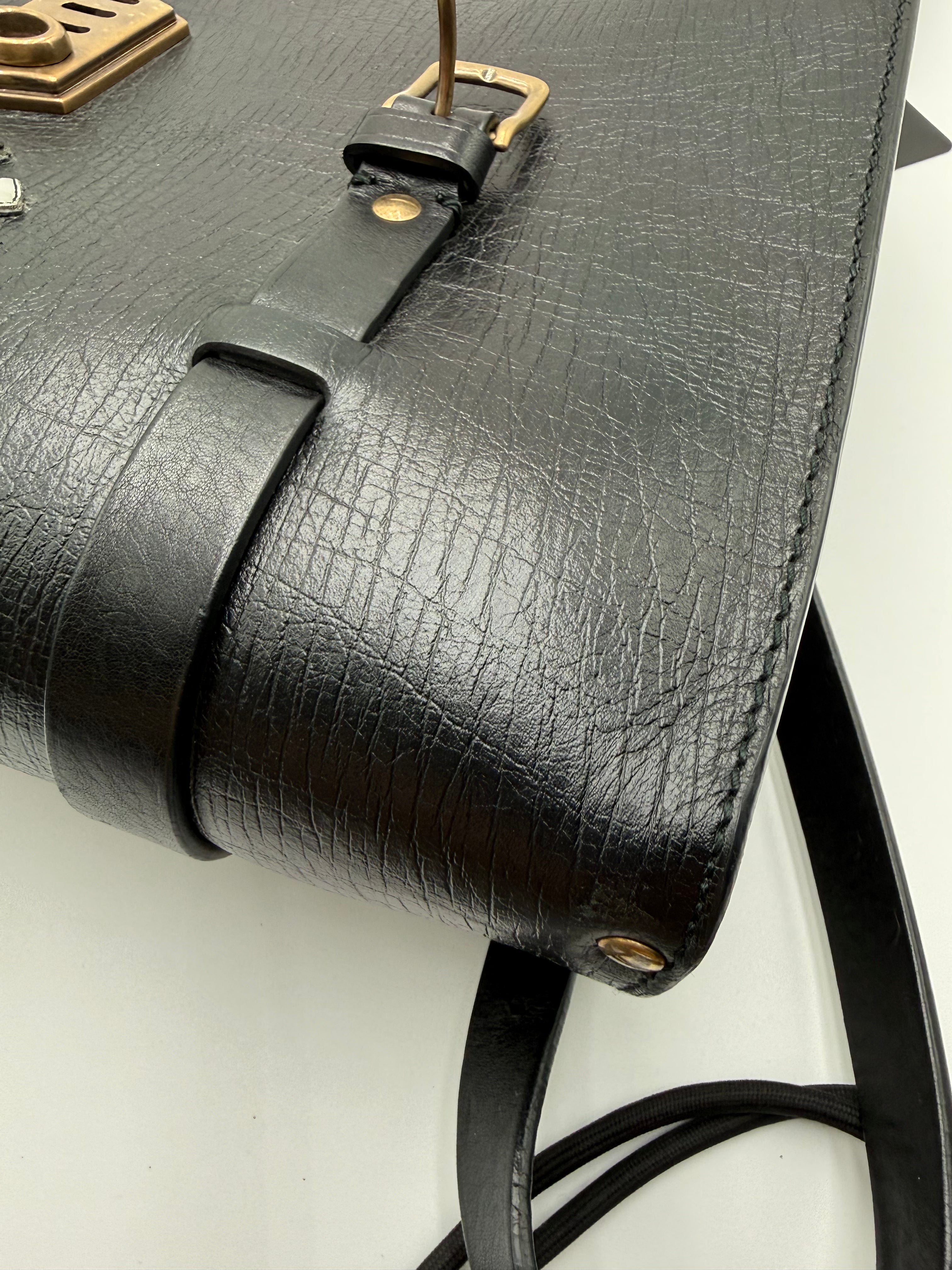 Dolce e Gabbana Cartella Vintage in Pelle Nera - Mercatino di Ninni