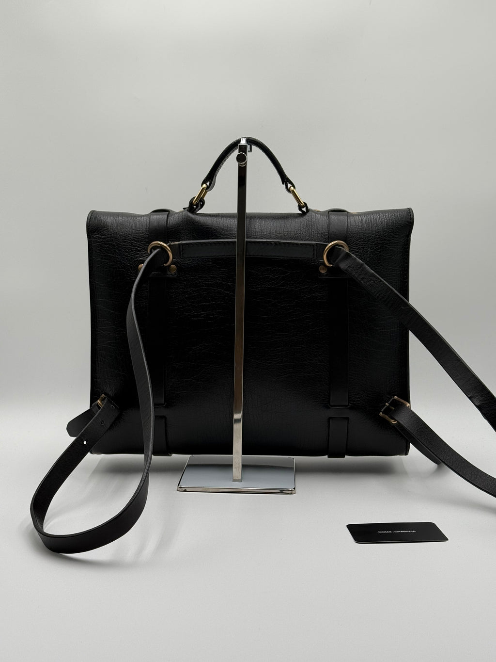 Dolce e Gabbana Cartella Vintage in Pelle Nera - Mercatino di Ninni