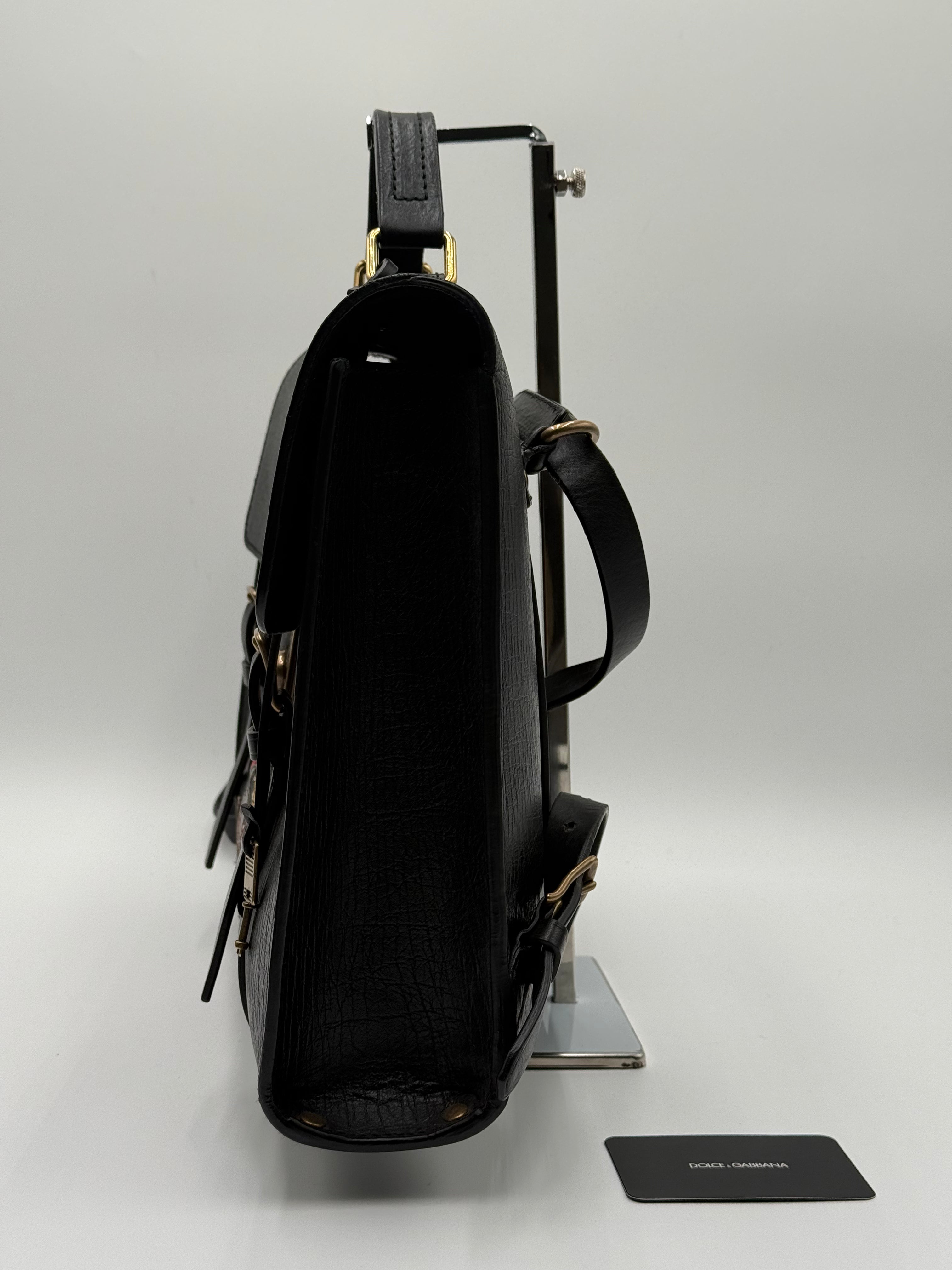 Dolce e Gabbana Cartella Vintage in Pelle Nera - Mercatino di Ninni