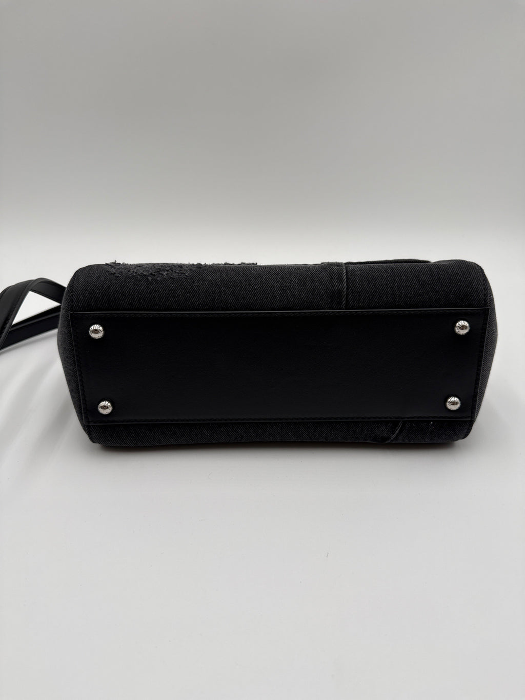 Dolce e Gabbana Sicily Borsa Denim Patchwork Nera Dolce&gabbana