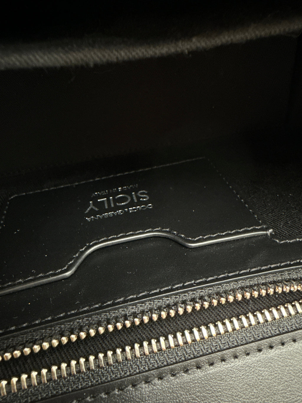 Dolce e Gabbana Sicily Borsa Denim Patchwork Nera Dolce&gabbana