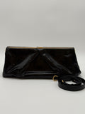 Dries Van Noten Borsa a Tracolla in Pelle Lucida Nera - Mercatino di Ninni