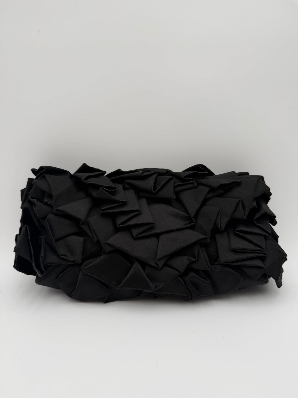 Dries Van Noten Pochette in Tessuto Tecnico Plissettato Nero - Mercatino di Ninni