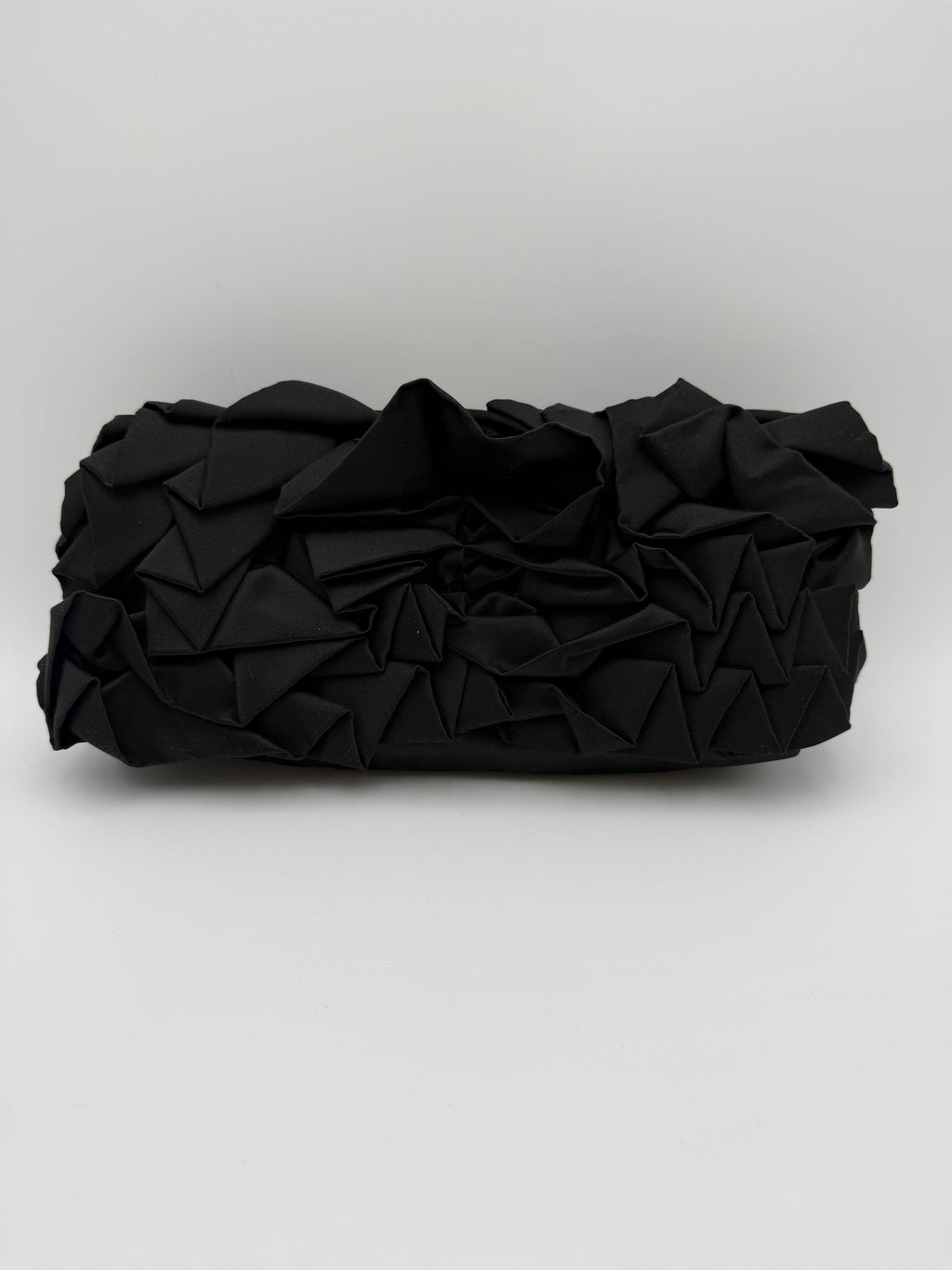 Pochette Dries Van Noten in Tessuto Tecnico Plissettato - Nero