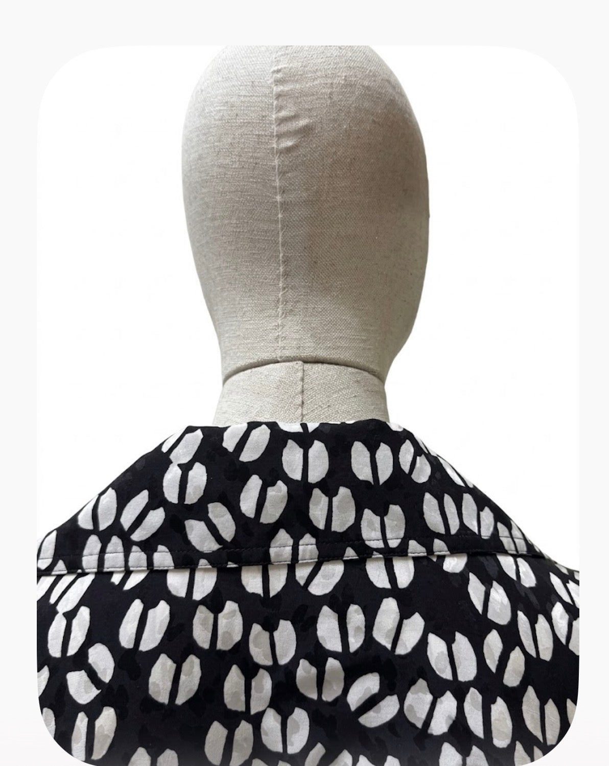 Camicia Vintage Christian Dior Boutique in Seta a Stampa Geometrica Bicolore