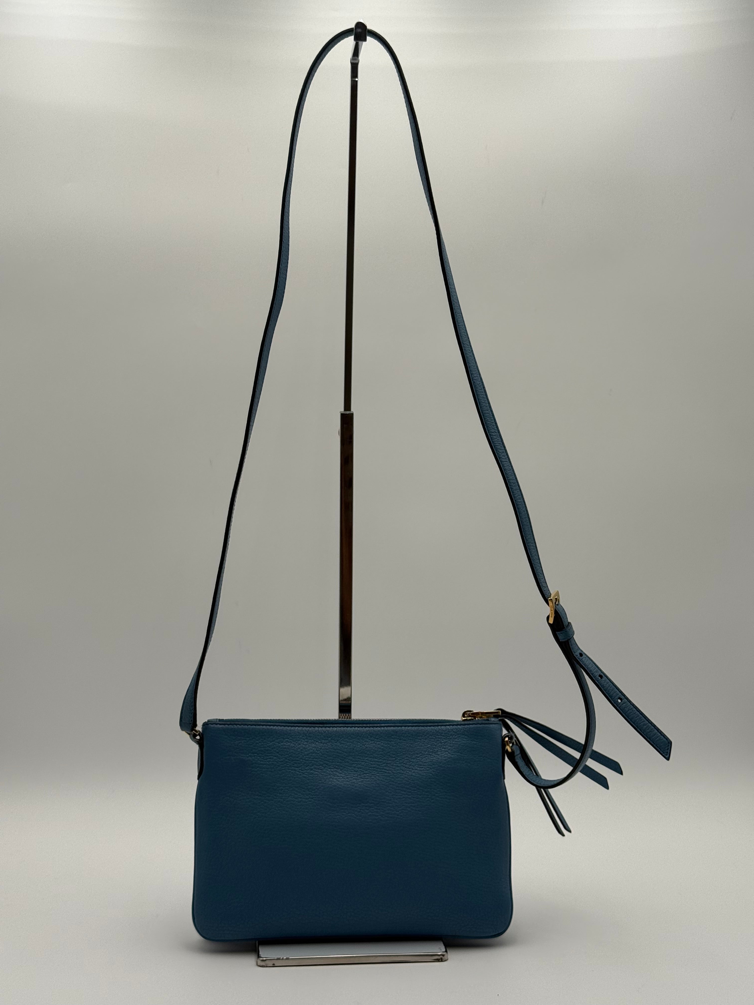 Borsa tracolla Miumiu in pelle Madras Color Mare