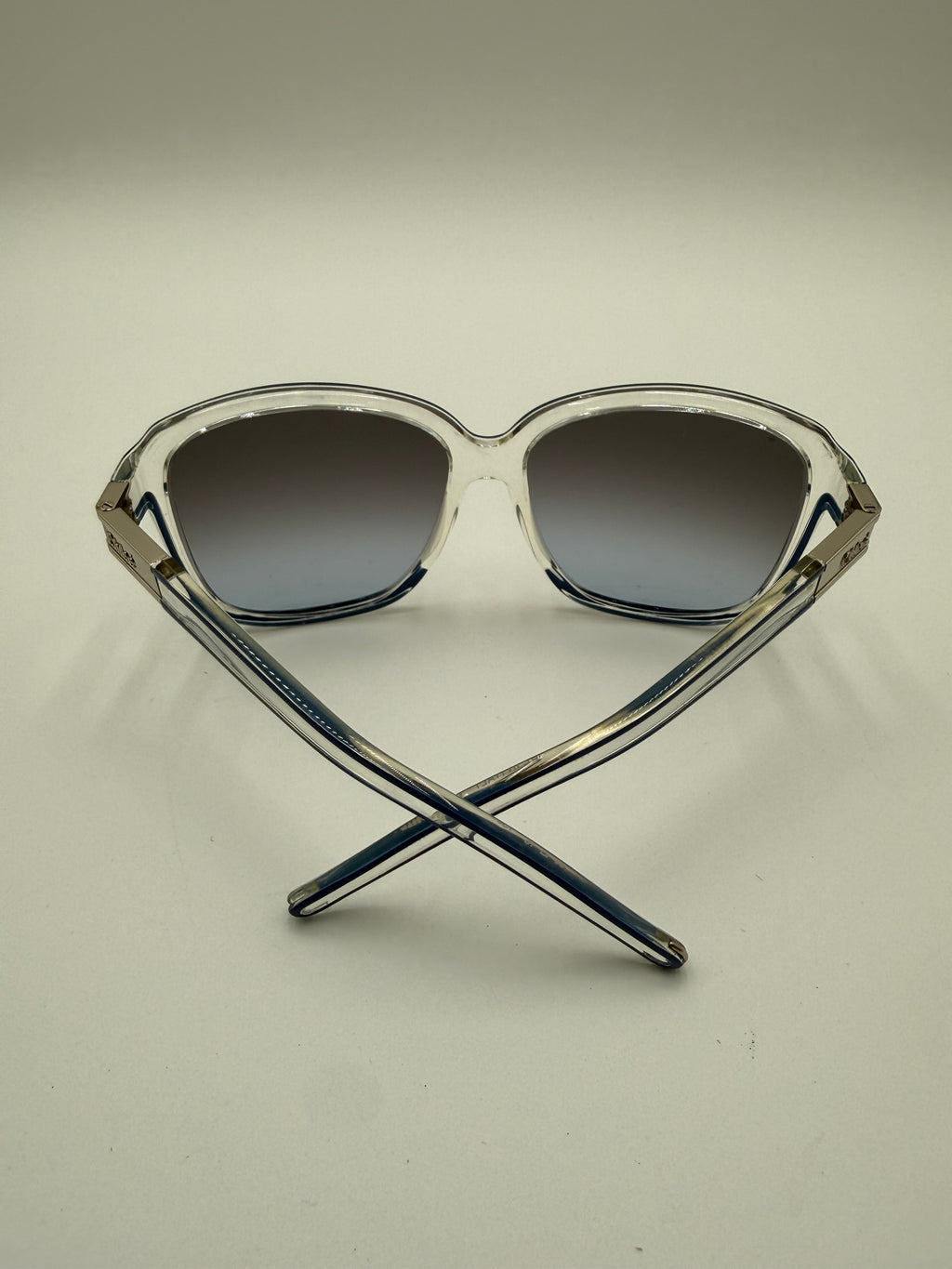 Occhiali da Sole Vintage Chloé – Oversize Translucido con Profilo Blu
