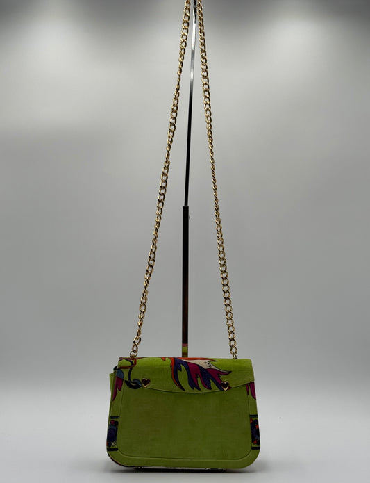 Emilio Pucci Borsa Tracolla Vintage Velluto Verde