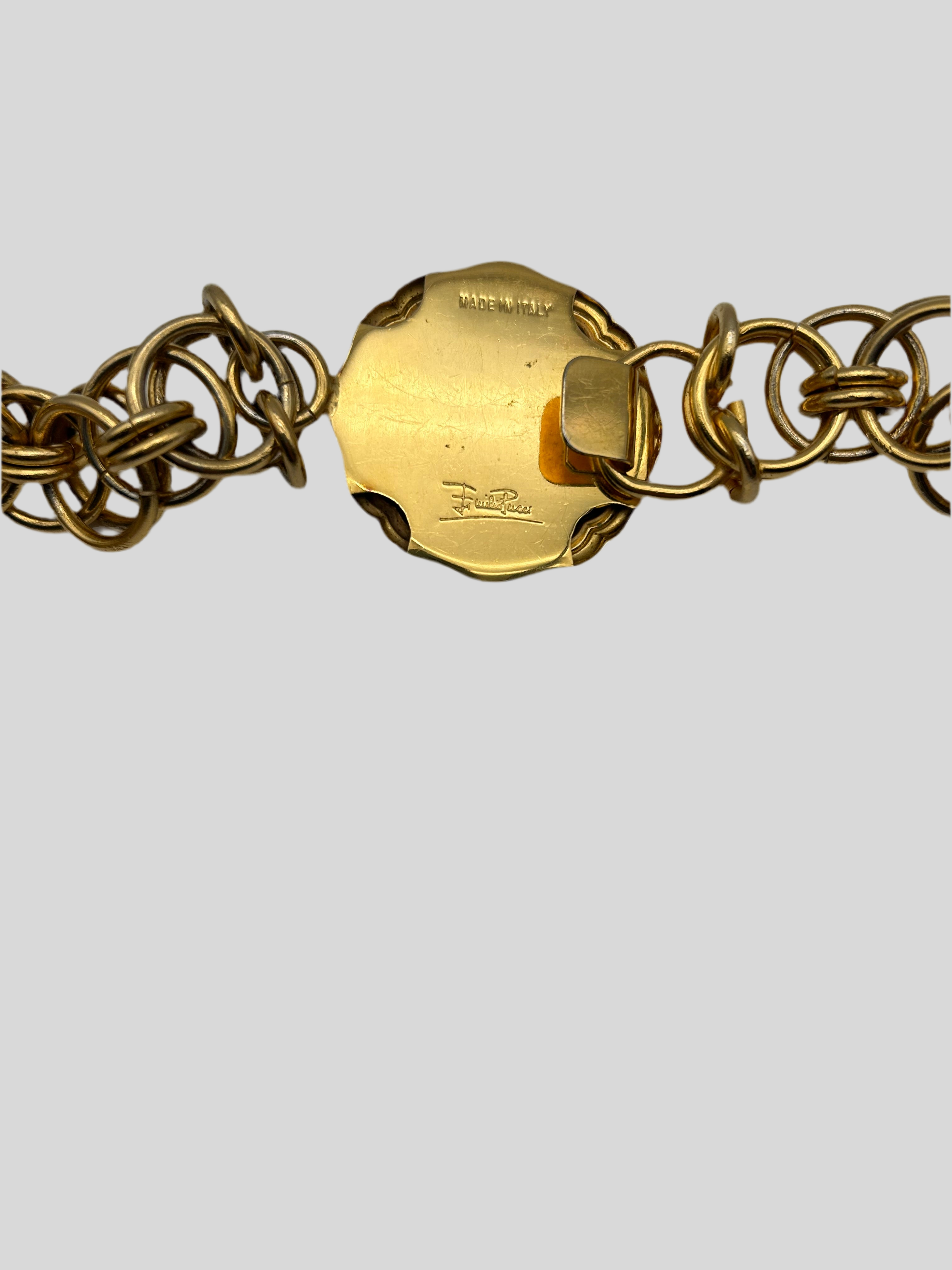 Emilio Pucci Cintura in Metallo Dorato Emilio pucci