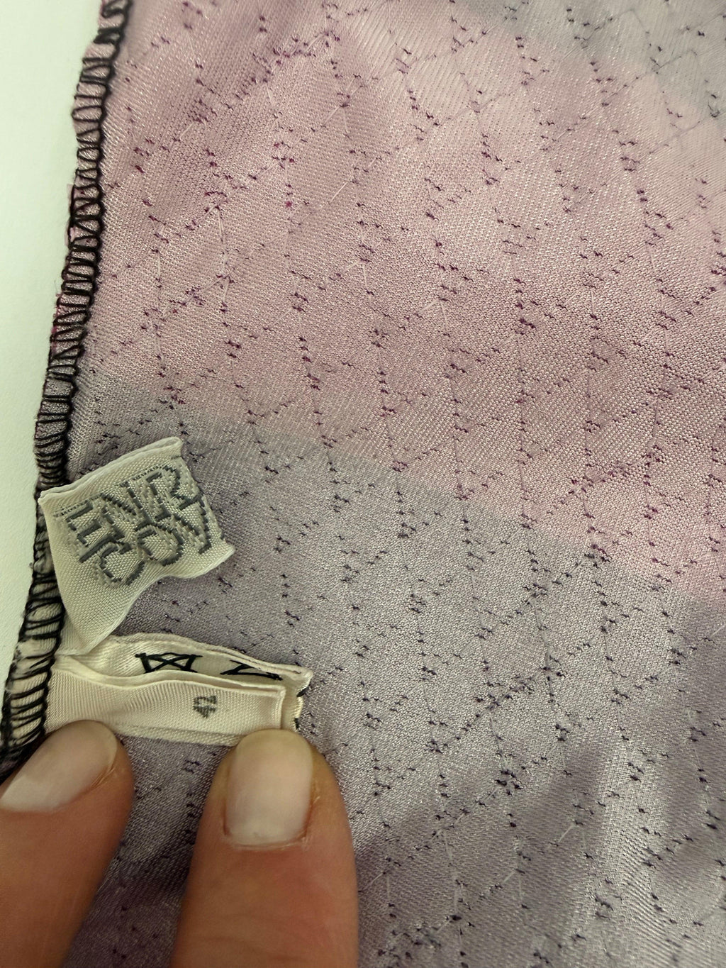 Enrico Coveri Body Vintage a Righe con Paillettes Fucsia - Mercatino di Ninni
