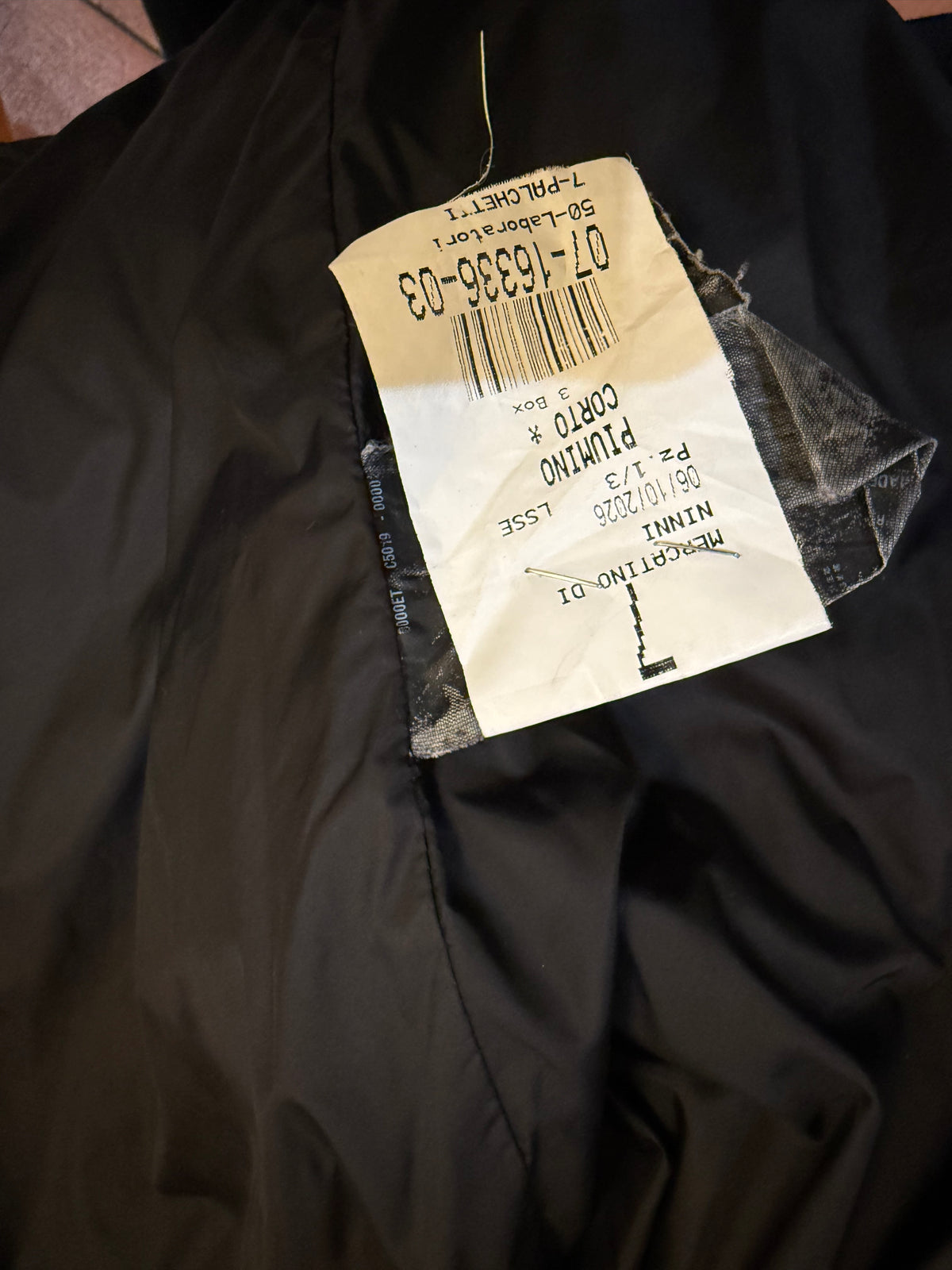Prada Uomo Piumino in Nylon Tecnico  Lucido Nero Vintage