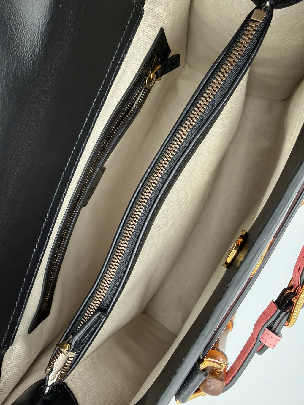 Gucci Diana in Velluto e Pelle a Rombi Nero e Grigio - Mercatino di Ninni