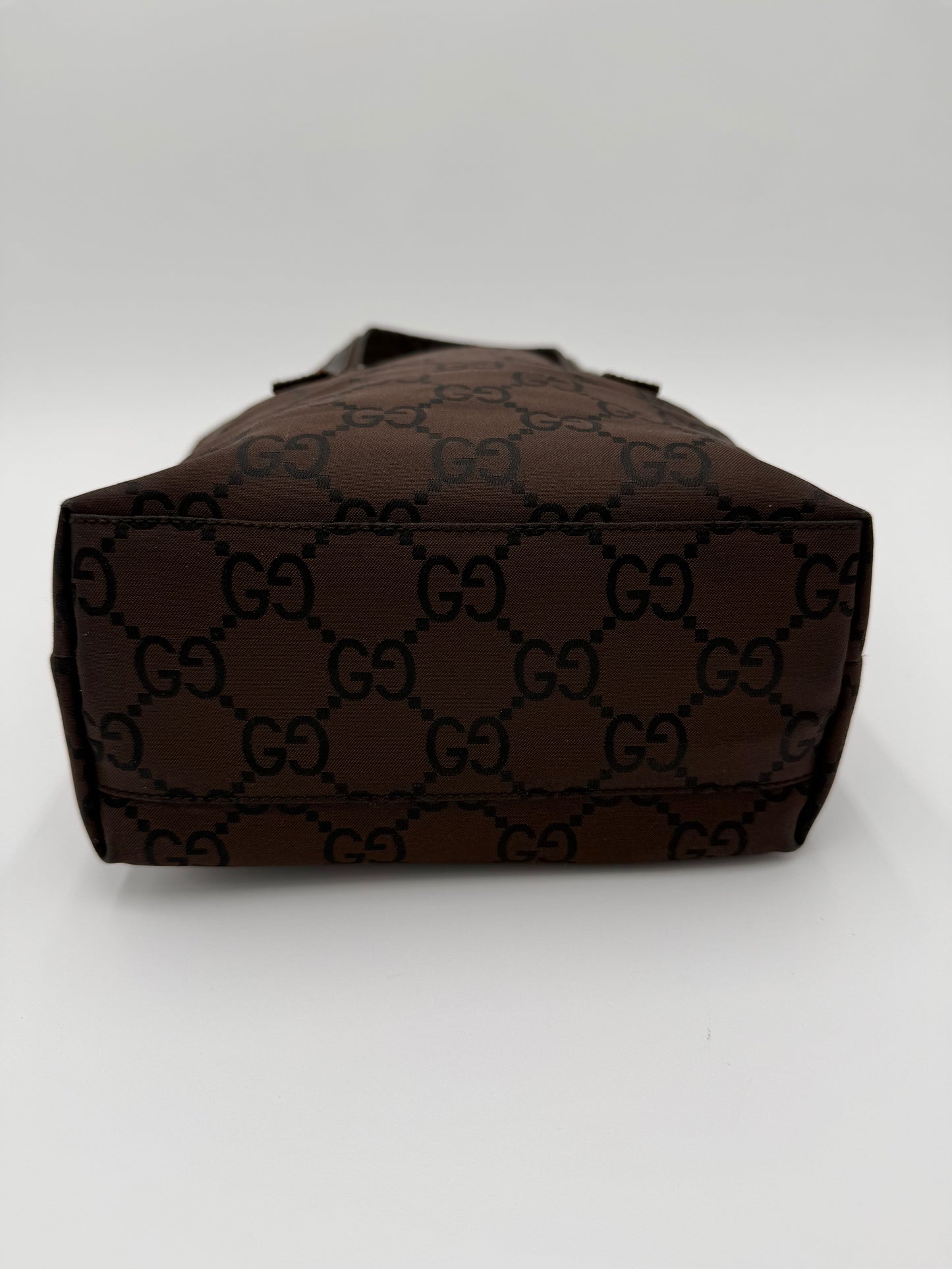 Gucci Borsa a mano in Tela Marrone Monogram